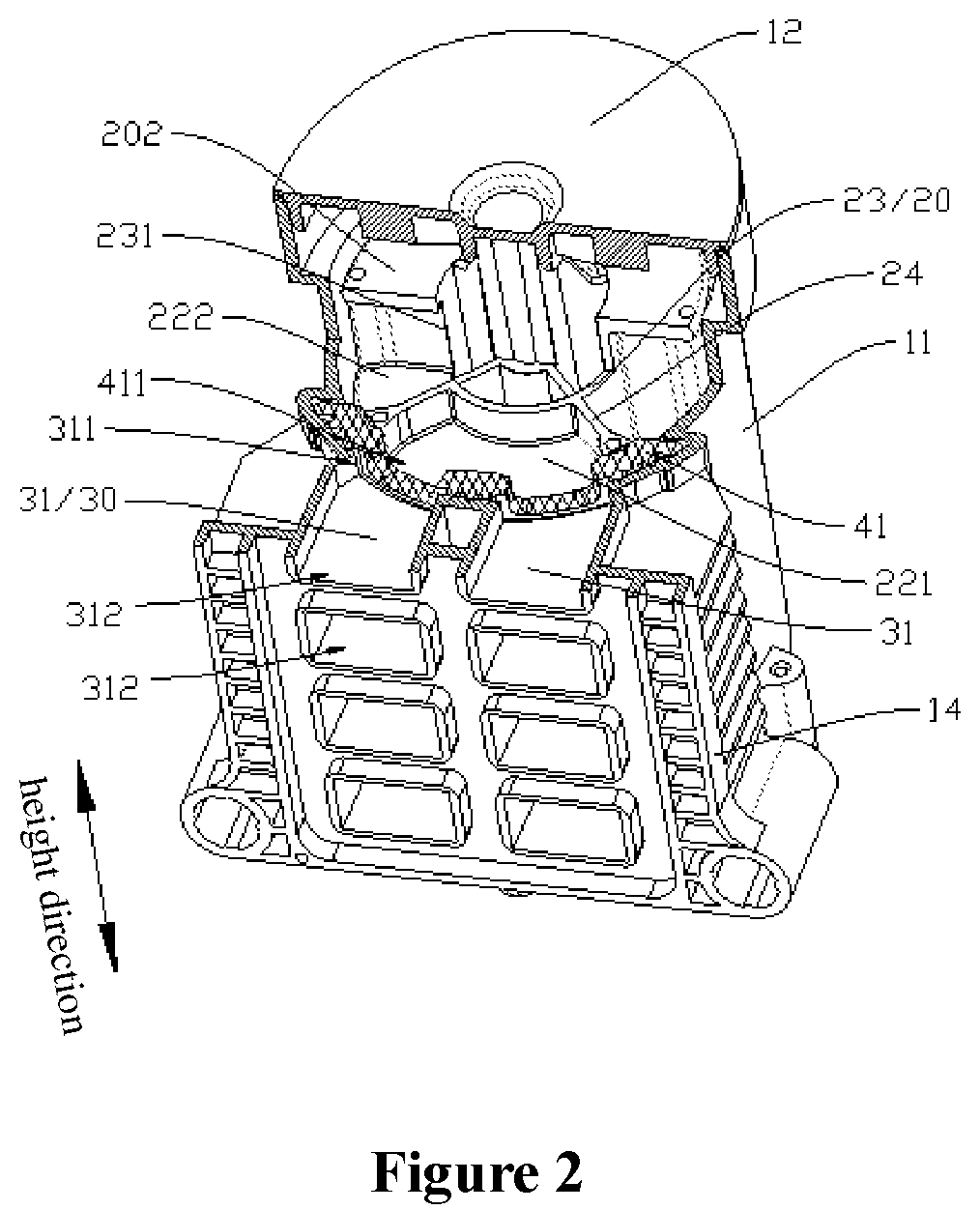 Patent US12313169 Figure 2 – Control valve and sealing component