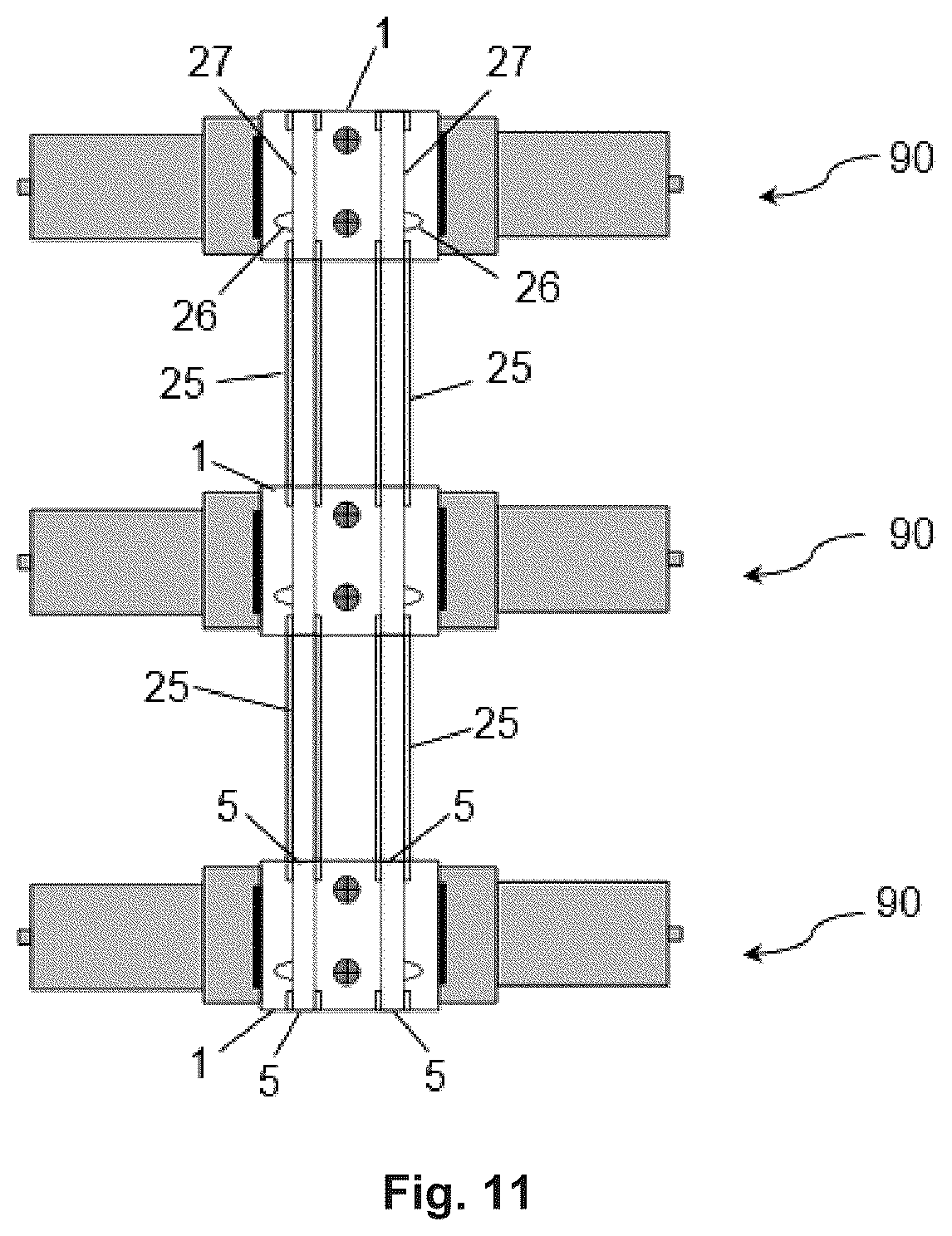 Patent US12313170 Figure 5 – Assembly of fluid modules