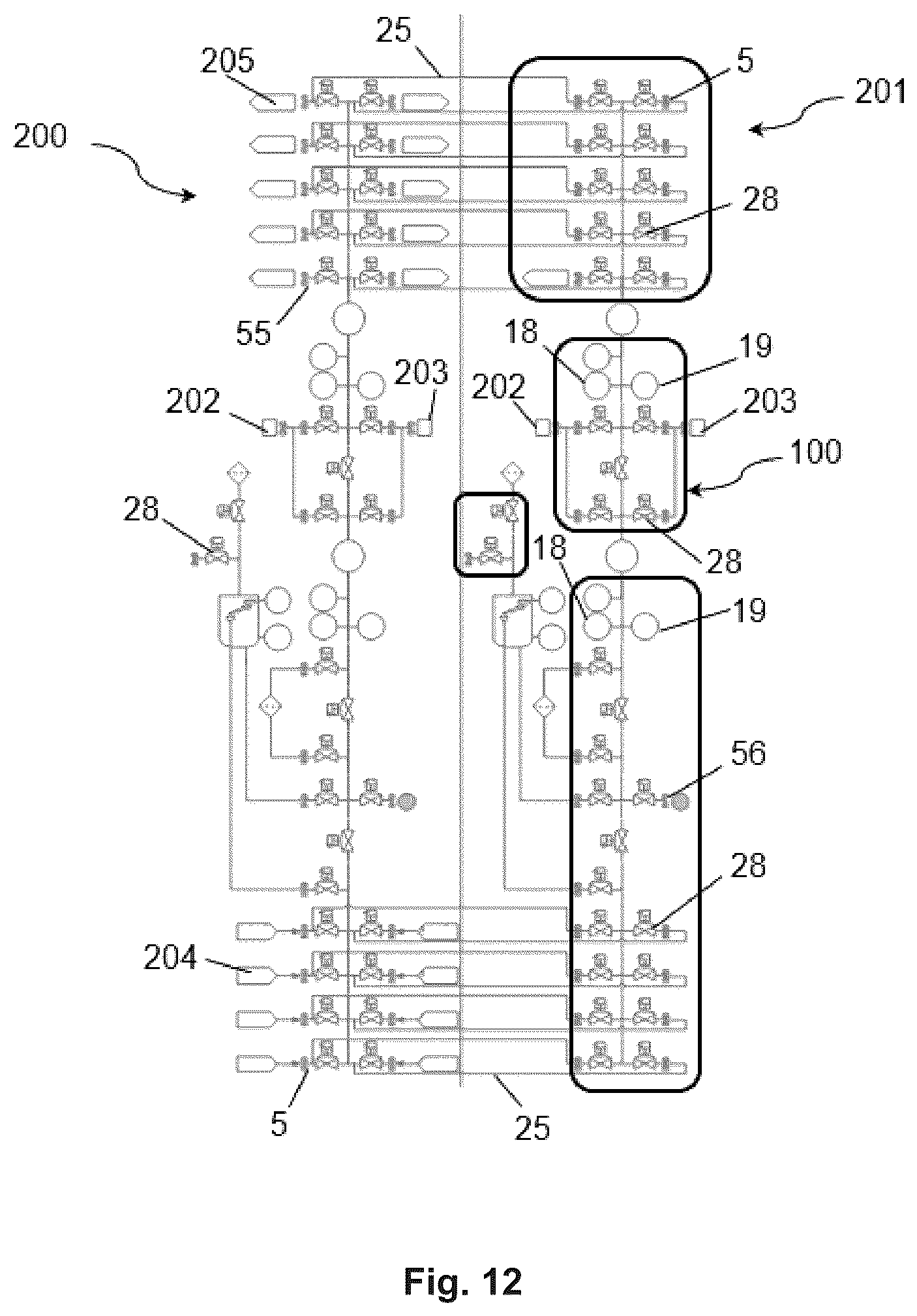 Patent US12313170 Figure 6 – Assembly of fluid modules