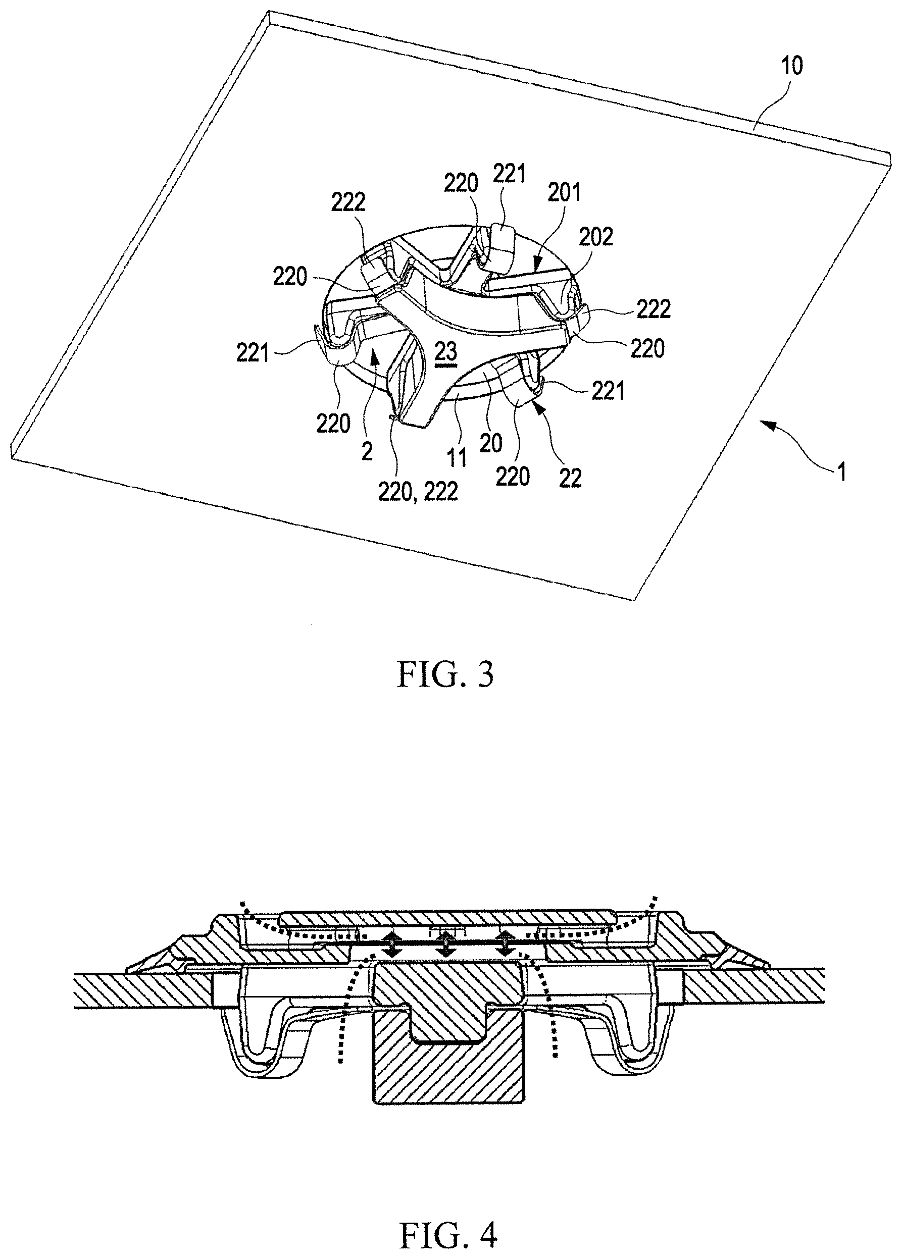 Patent US12313174 Figure 3 – Pressure-relief valve for reducing pressure arising in a cell-like cavity, such as a battery cell