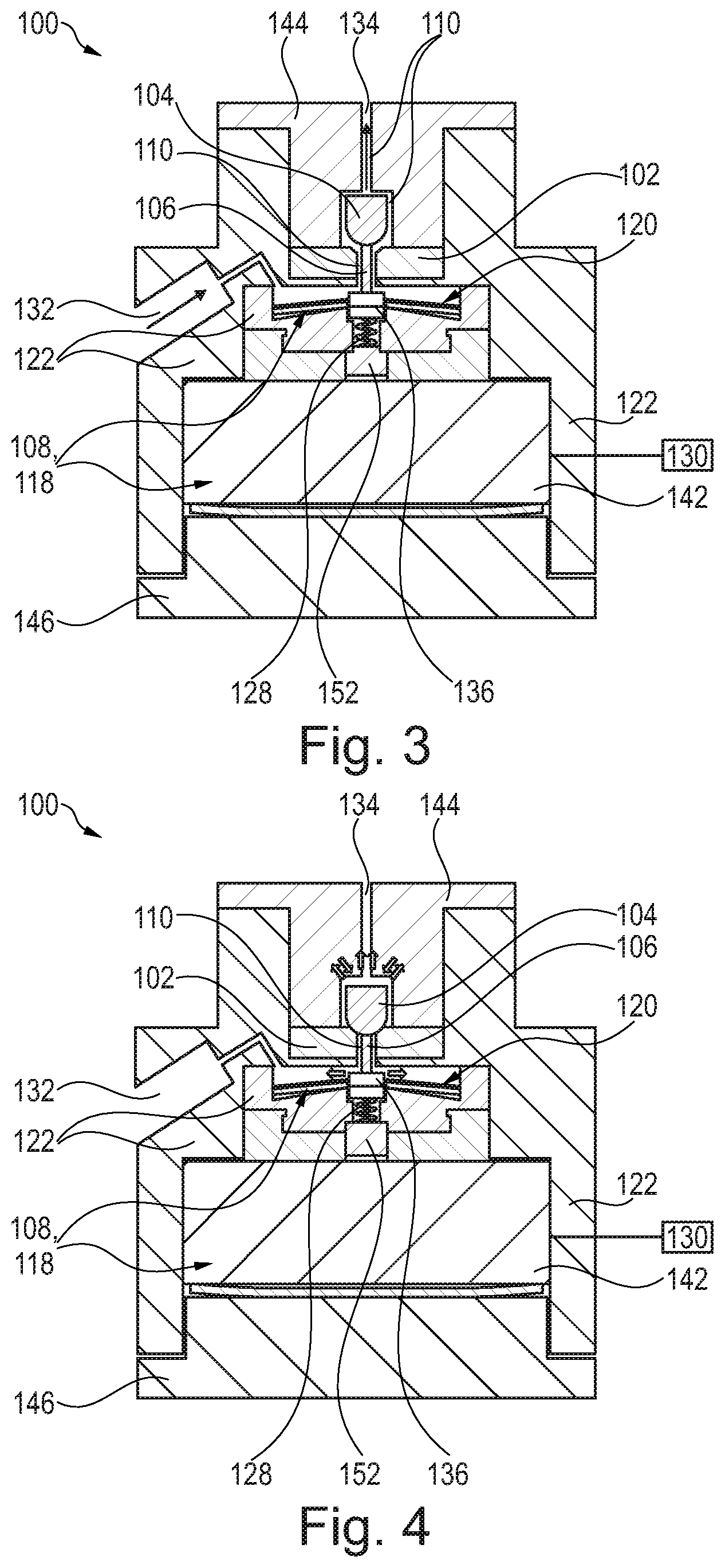 Patent US12313178 Figure 2 – Fluidic valve supporting additional movement in addition to opening and closing movement