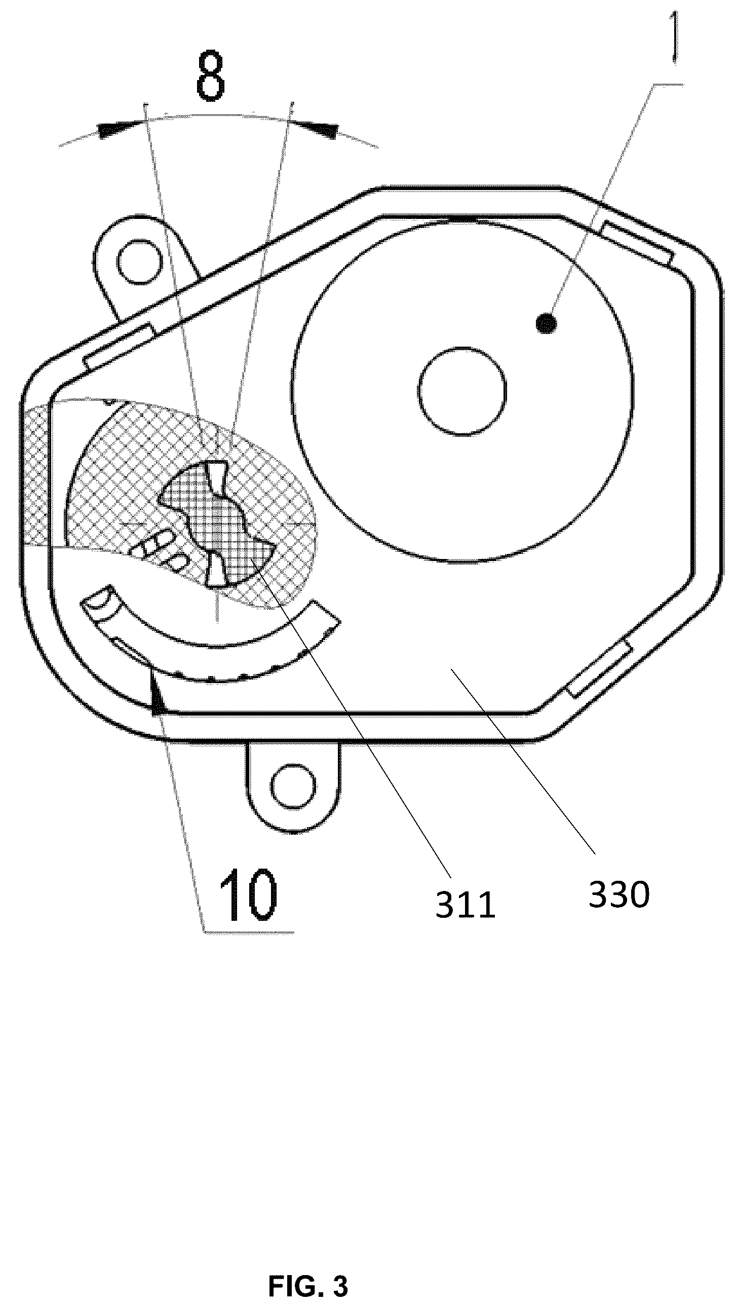Patent US12313179 Figure 3 – Valve core transmission members, valve controllers, and valve control methods thereof