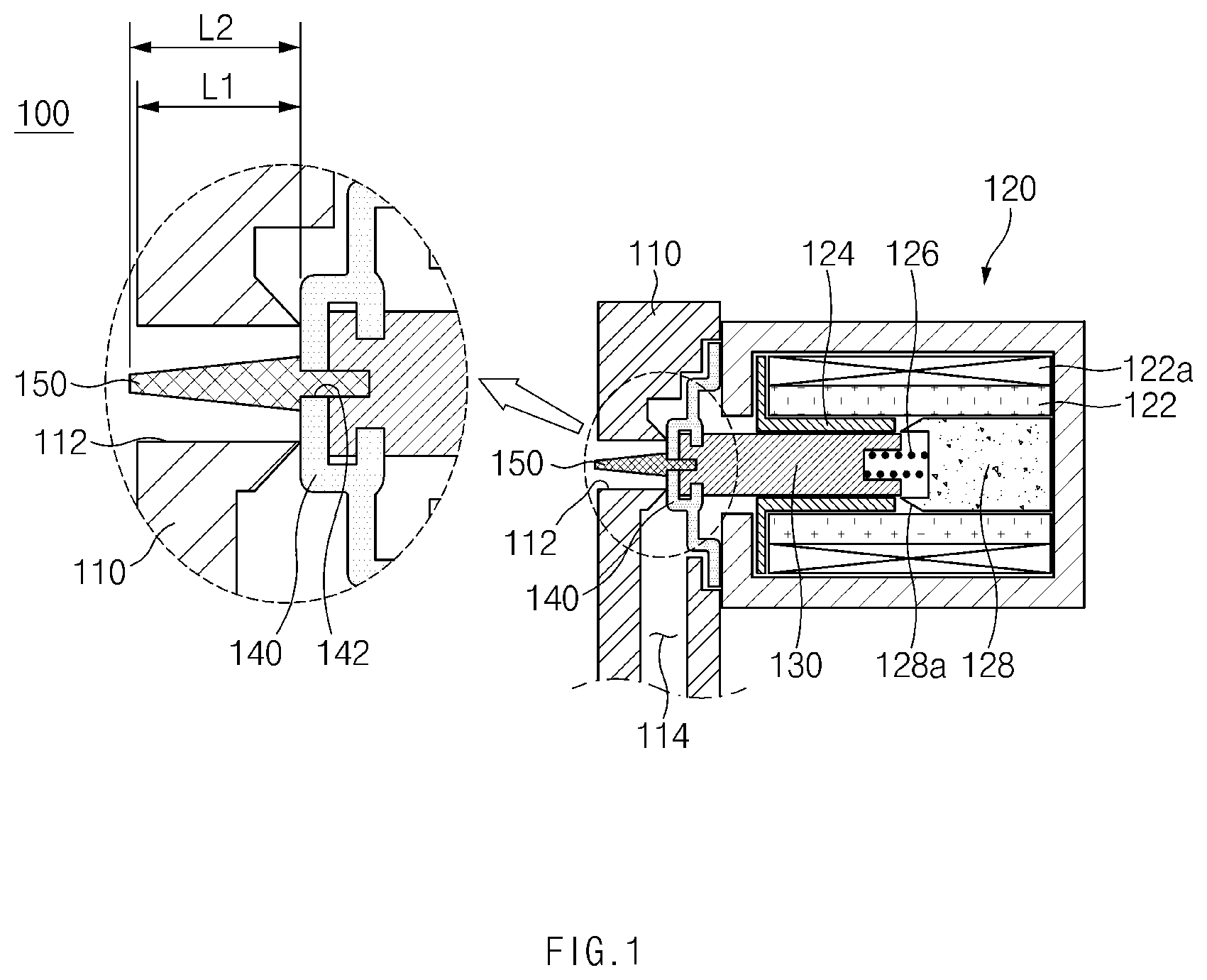 Patent US12313181 Figure 1 – Valve device having anti-freeze function