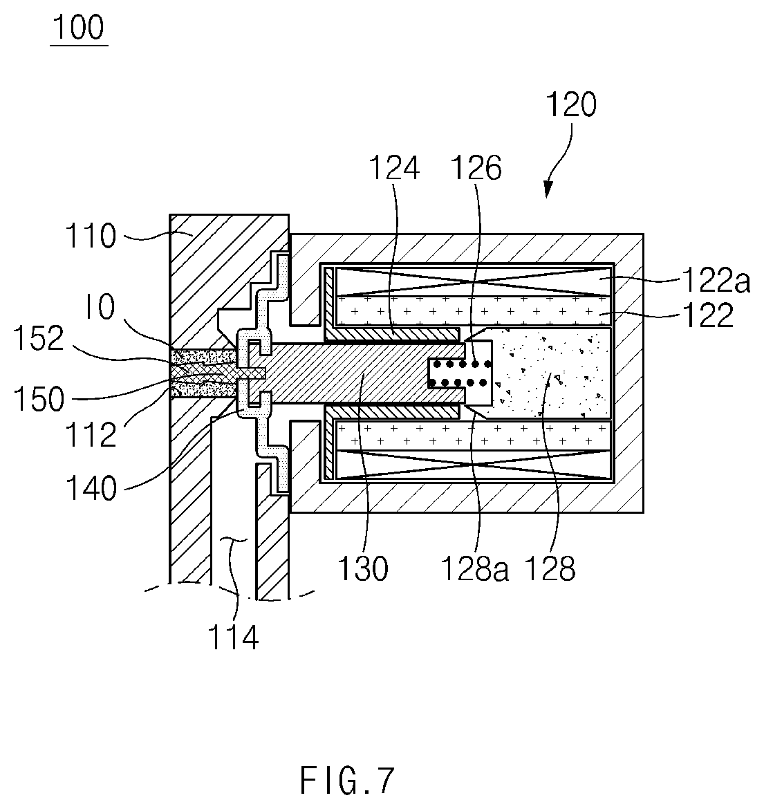 Patent US12313181 Figure 7 – Valve device having anti-freeze function