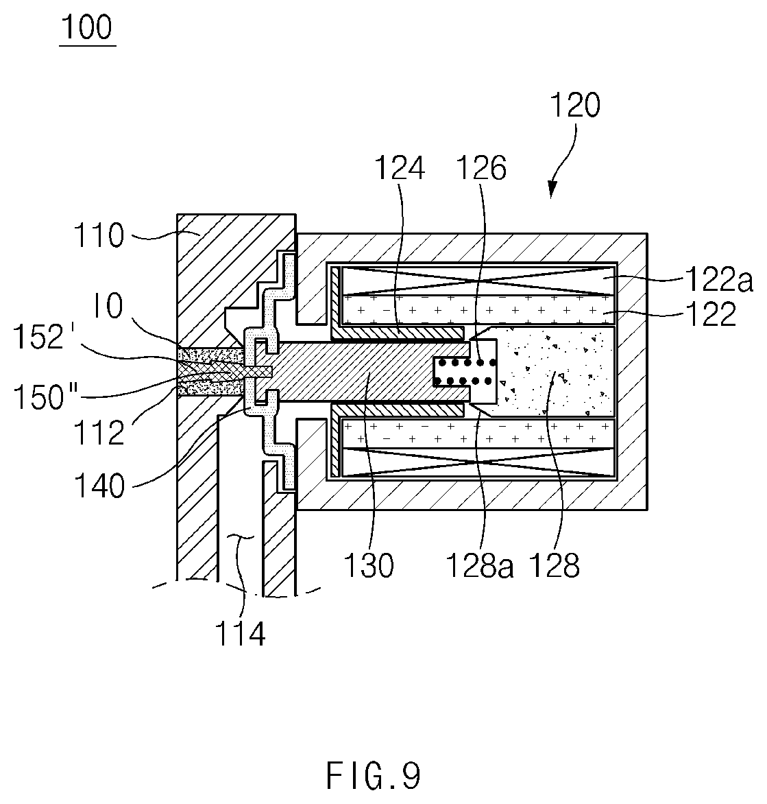 Patent US12313181 Figure 9 – Valve device having anti-freeze function