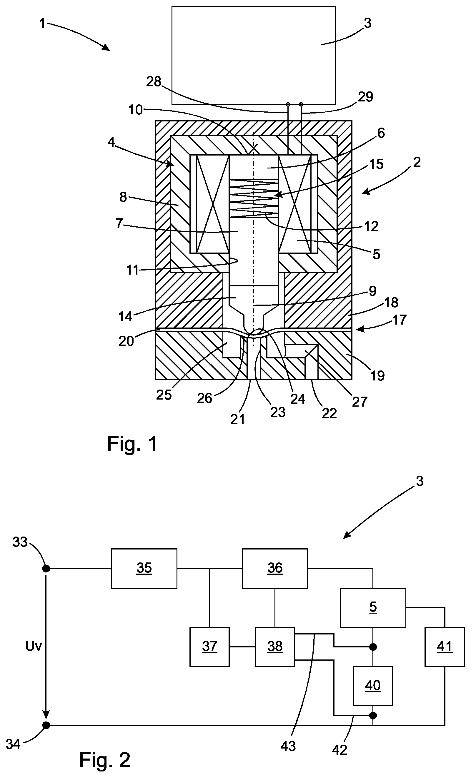Patent US12313182 Figure 1 – Solenoid valve system and method of operating a solenoid valve system