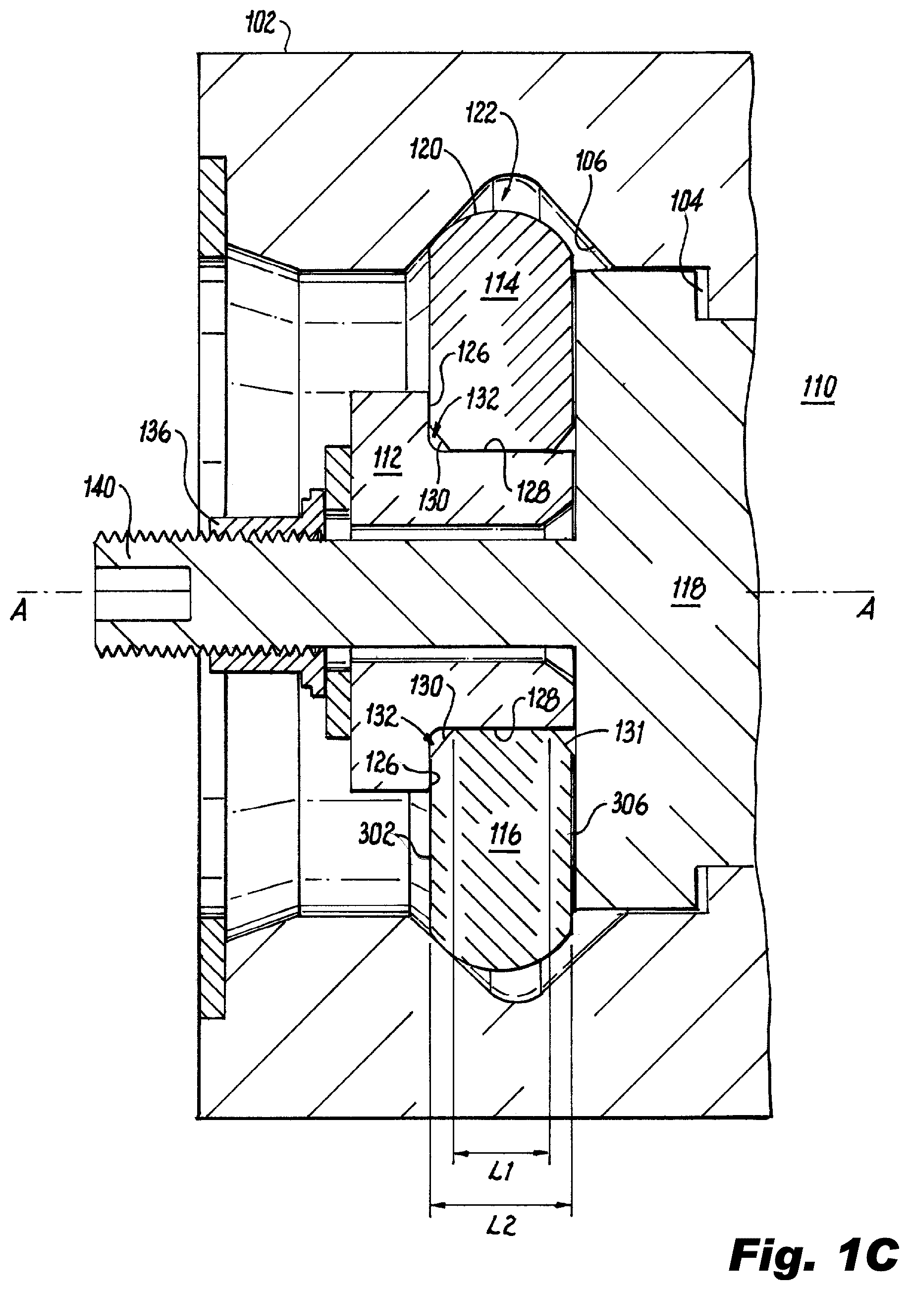 Patent US12313186 Figure 2 – Ringless zero clearance closure