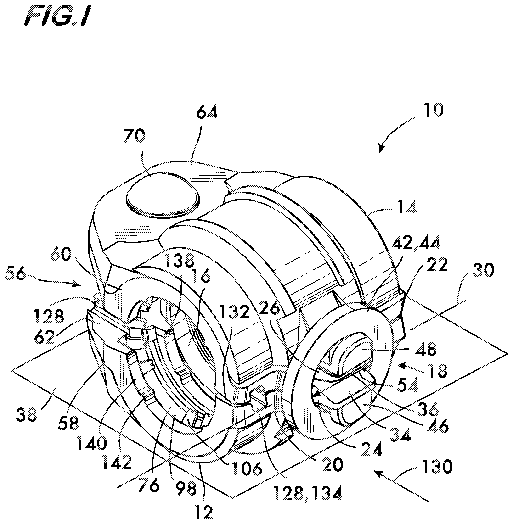 Patent US12313192 Figure 1 – Sprung coupling