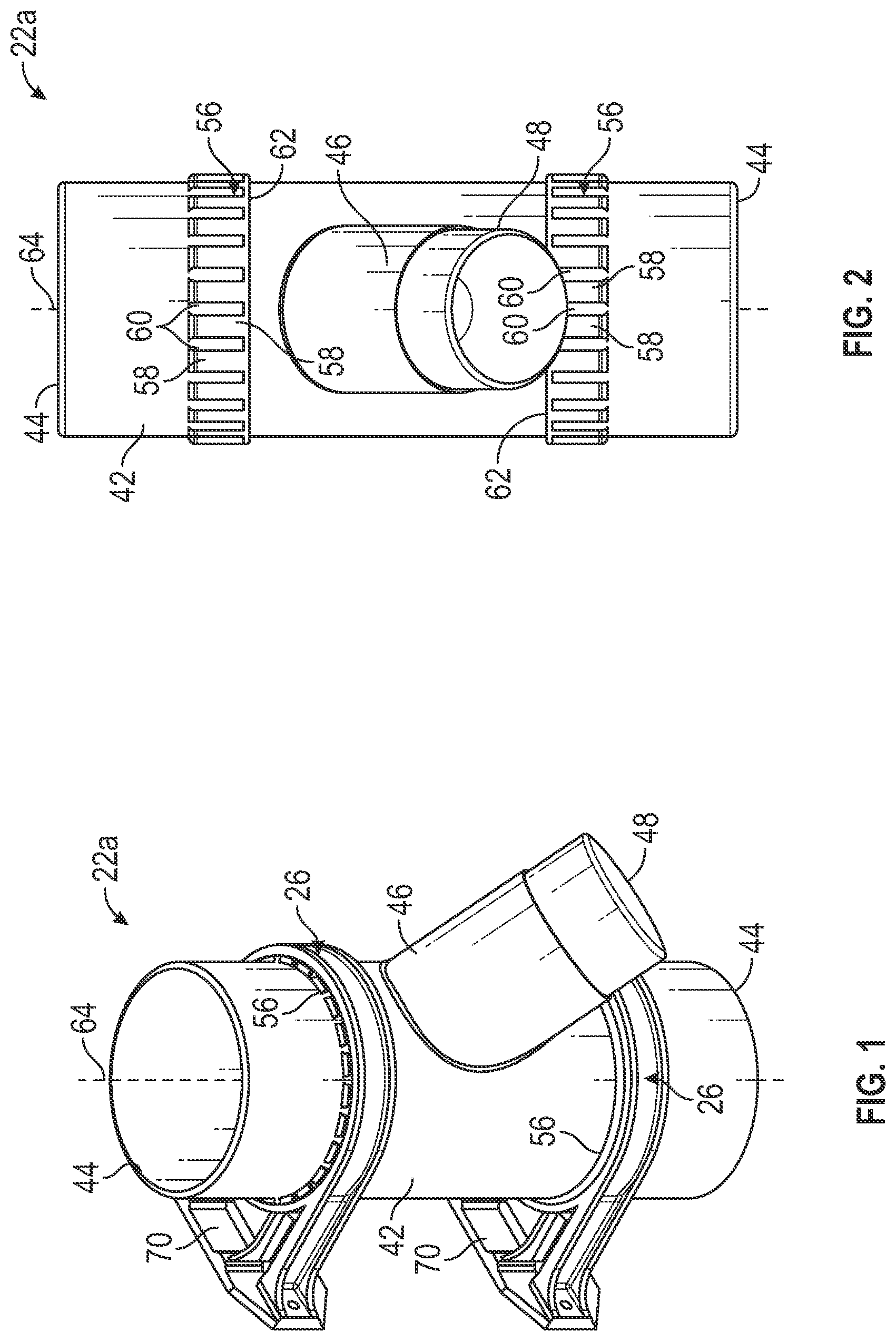 Patent US12313194 Figure 1 – Mountable dust hose connector system