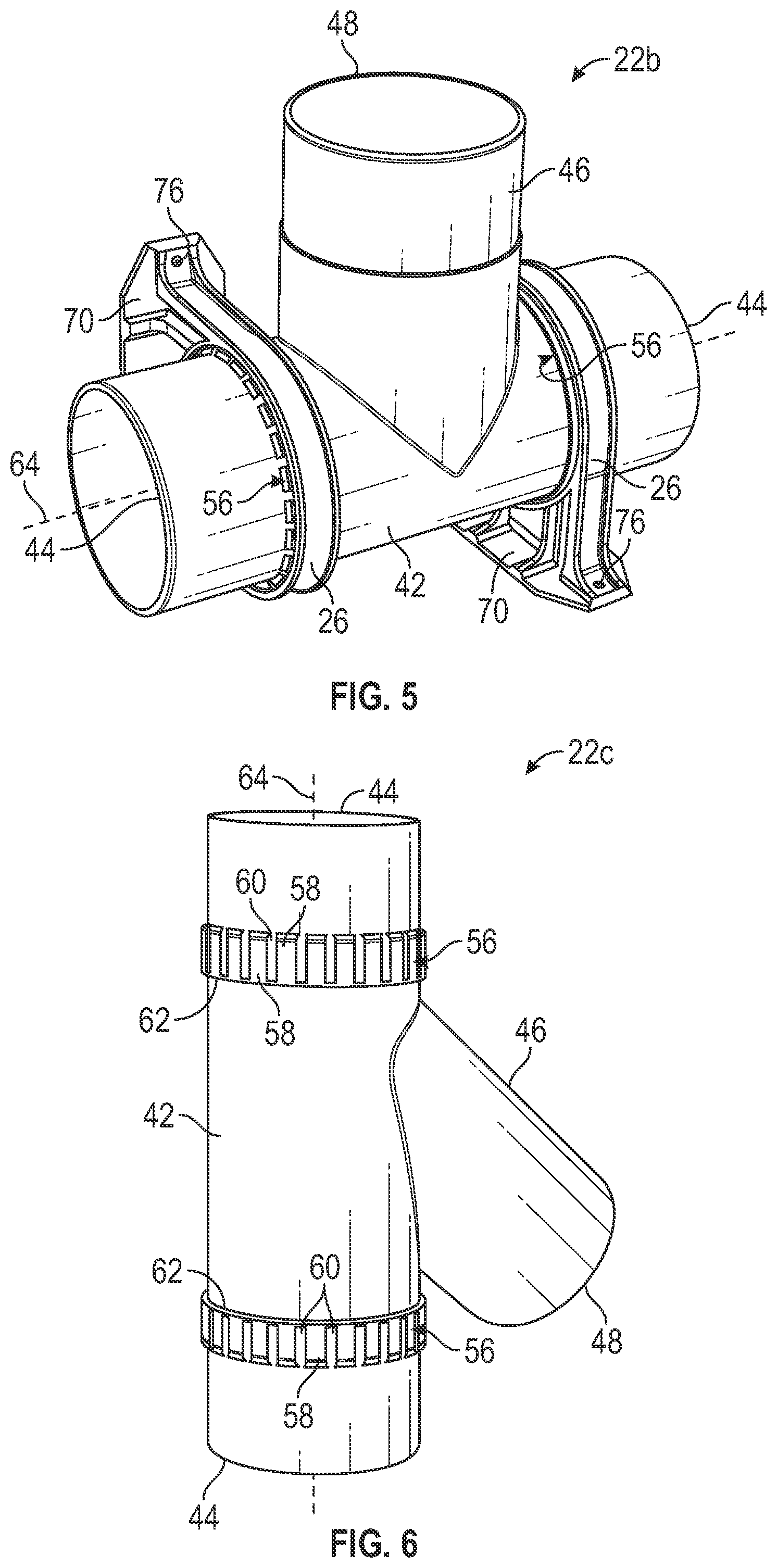 Patent US12313194 Figure 3 – Mountable dust hose connector system