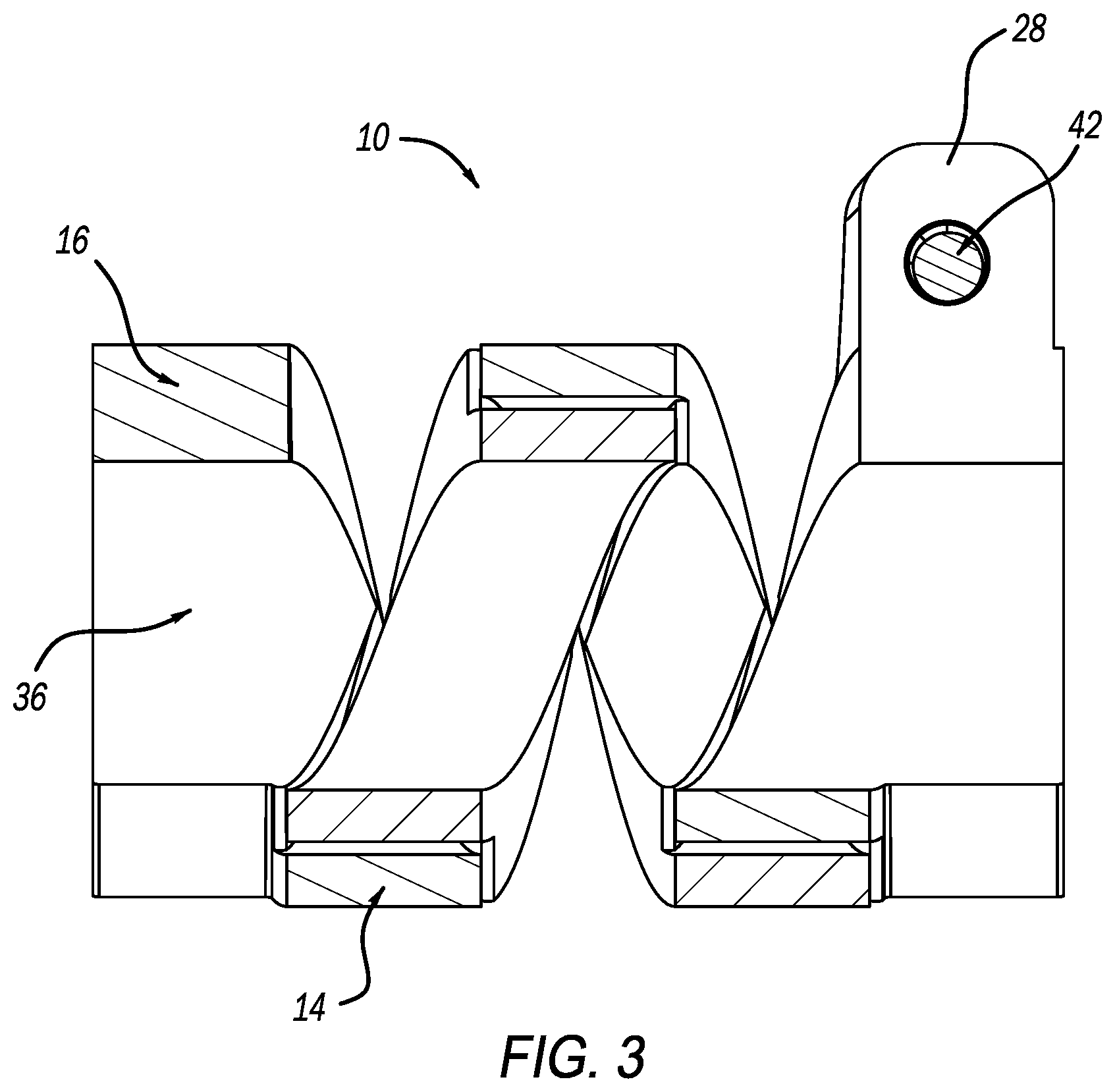 Patent US12313196 Figure 3 – Clamp for a pipe