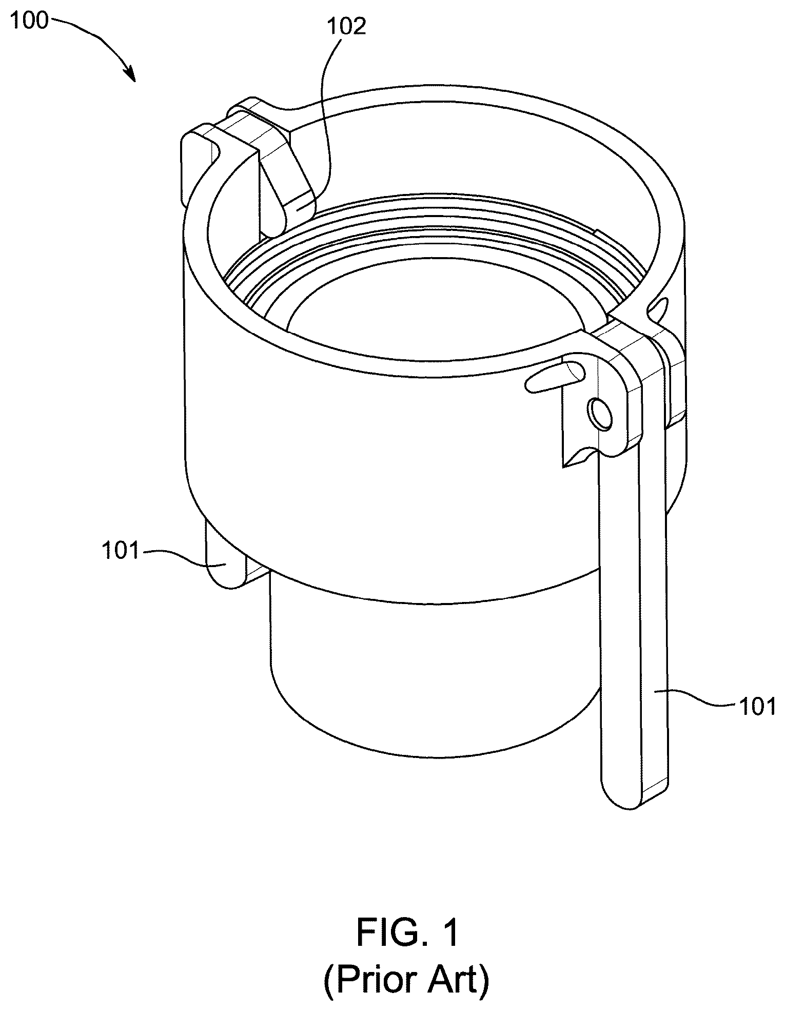 Patent US12313198 — Hose connectors — Figure 1