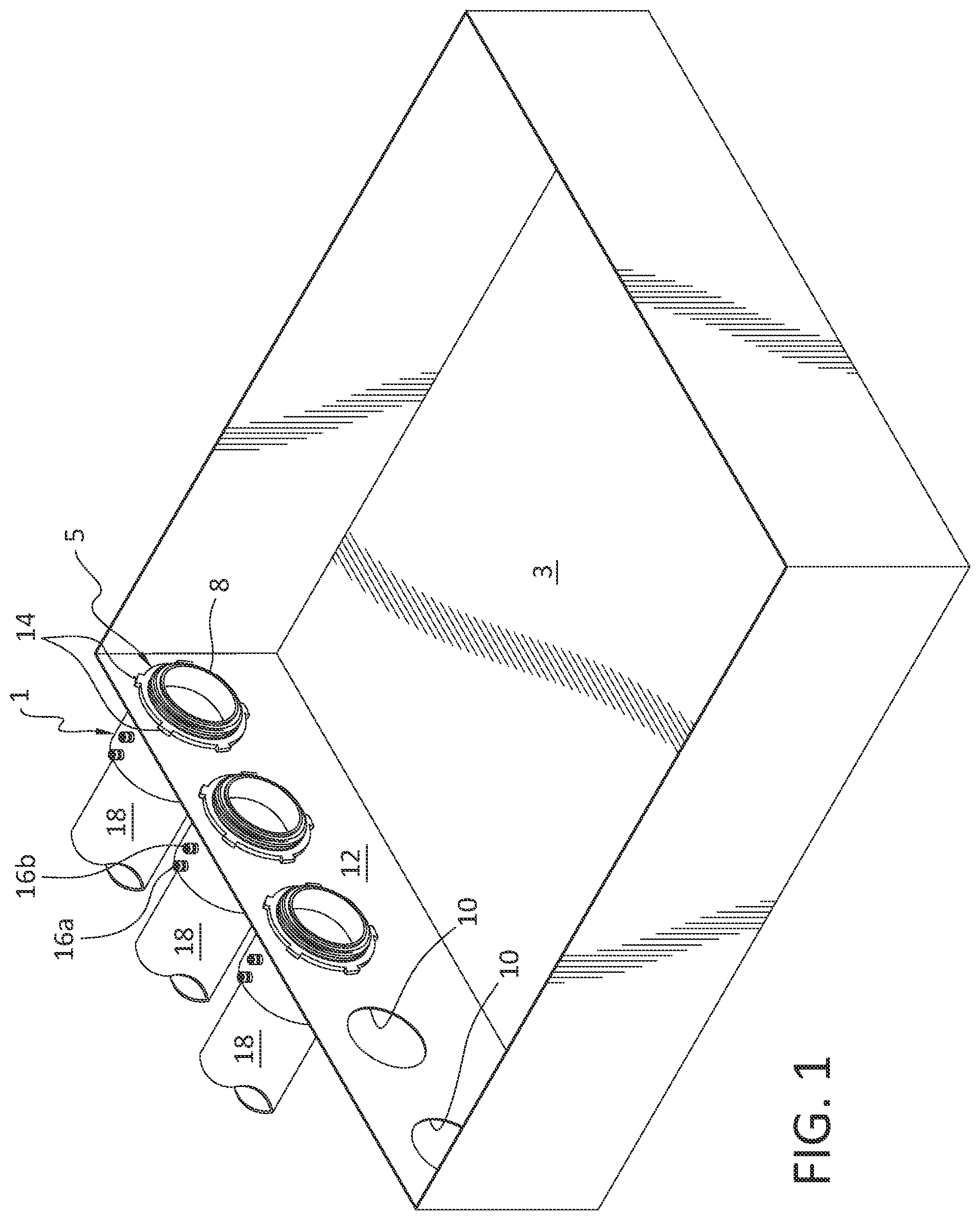Patent US12313199 Figure 1 – System and method for tightening lock rings onto conduit connectors