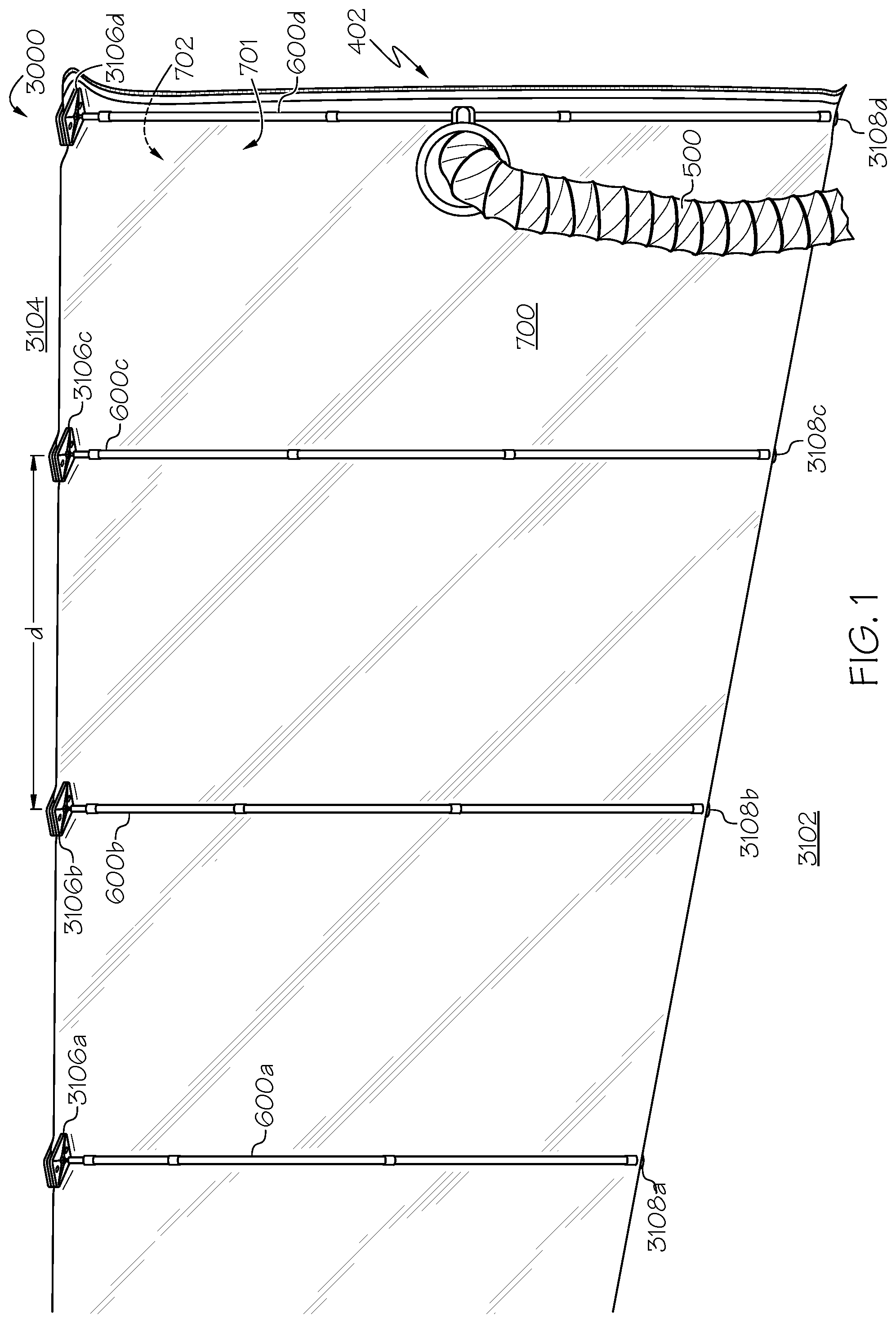 Patent US12313201 Figure 1 – Flexible air duct systems and methods of installation and use thereof