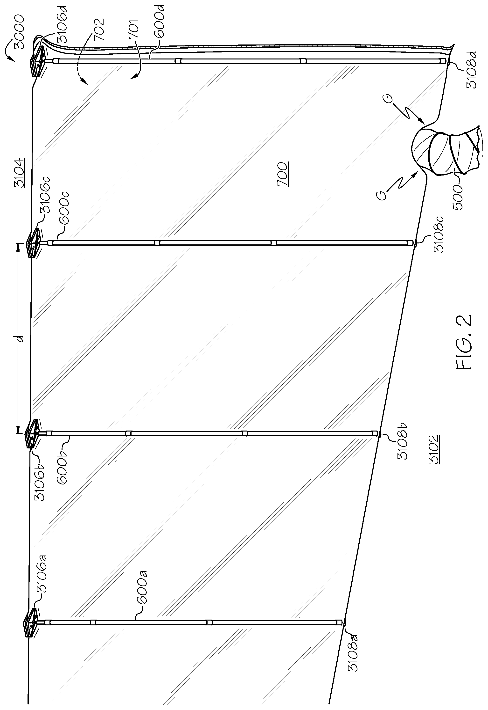 Patent US12313201 Figure 2 – Flexible air duct systems and methods of installation and use thereof