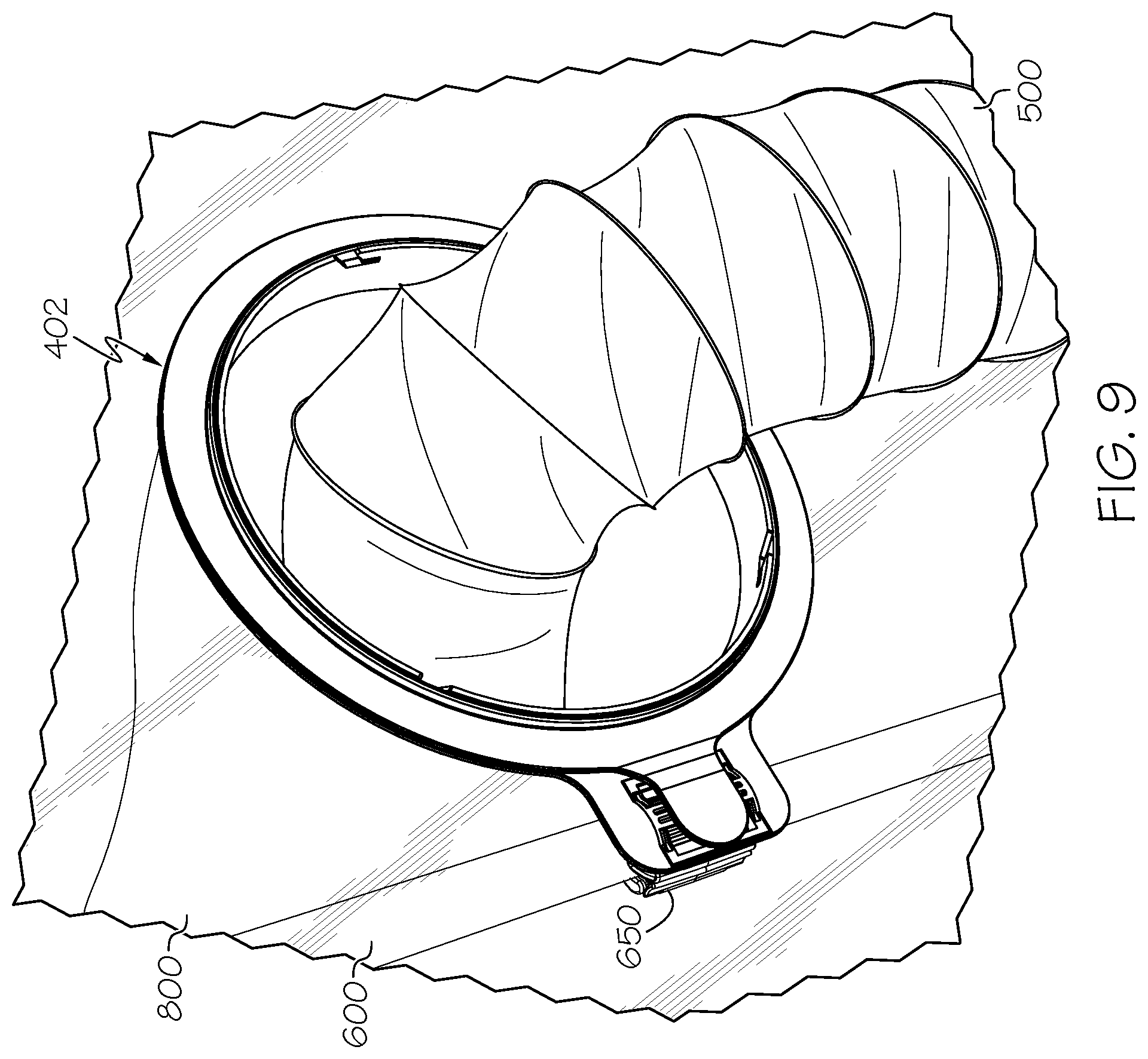 Patent US12313201 Figure 10 – Flexible air duct systems and methods of installation and use thereof