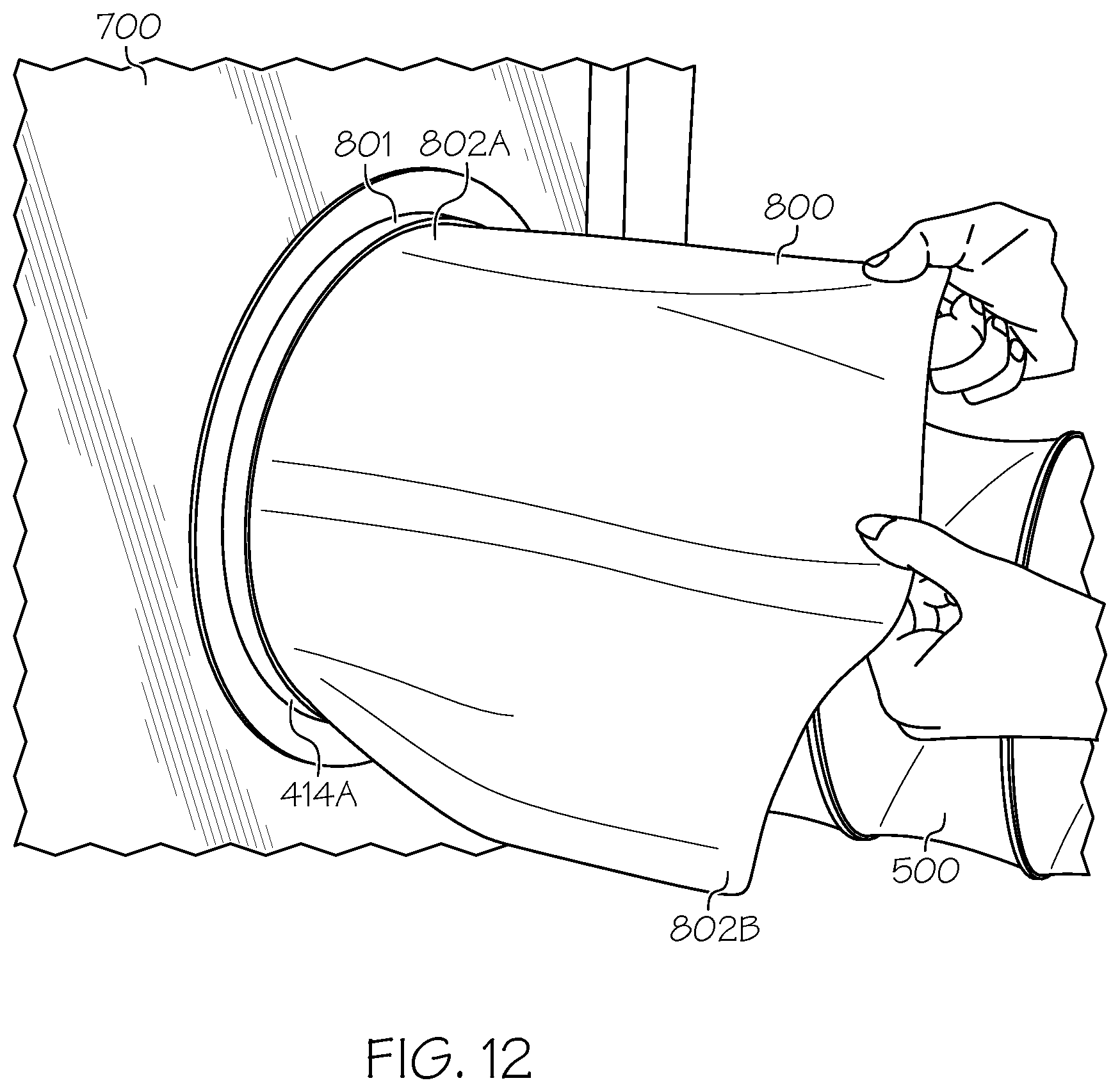 Patent US12313201 Figure 13 – Flexible air duct systems and methods of installation and use thereof