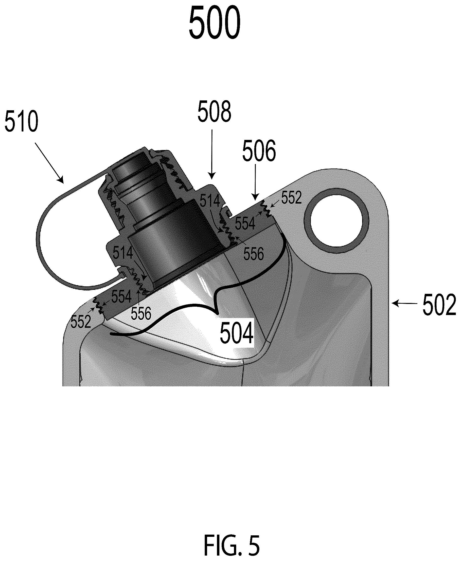 Patent US12313204 Figure 10 – Fluid containers and filter assemblies with externally and internally threaded adapters