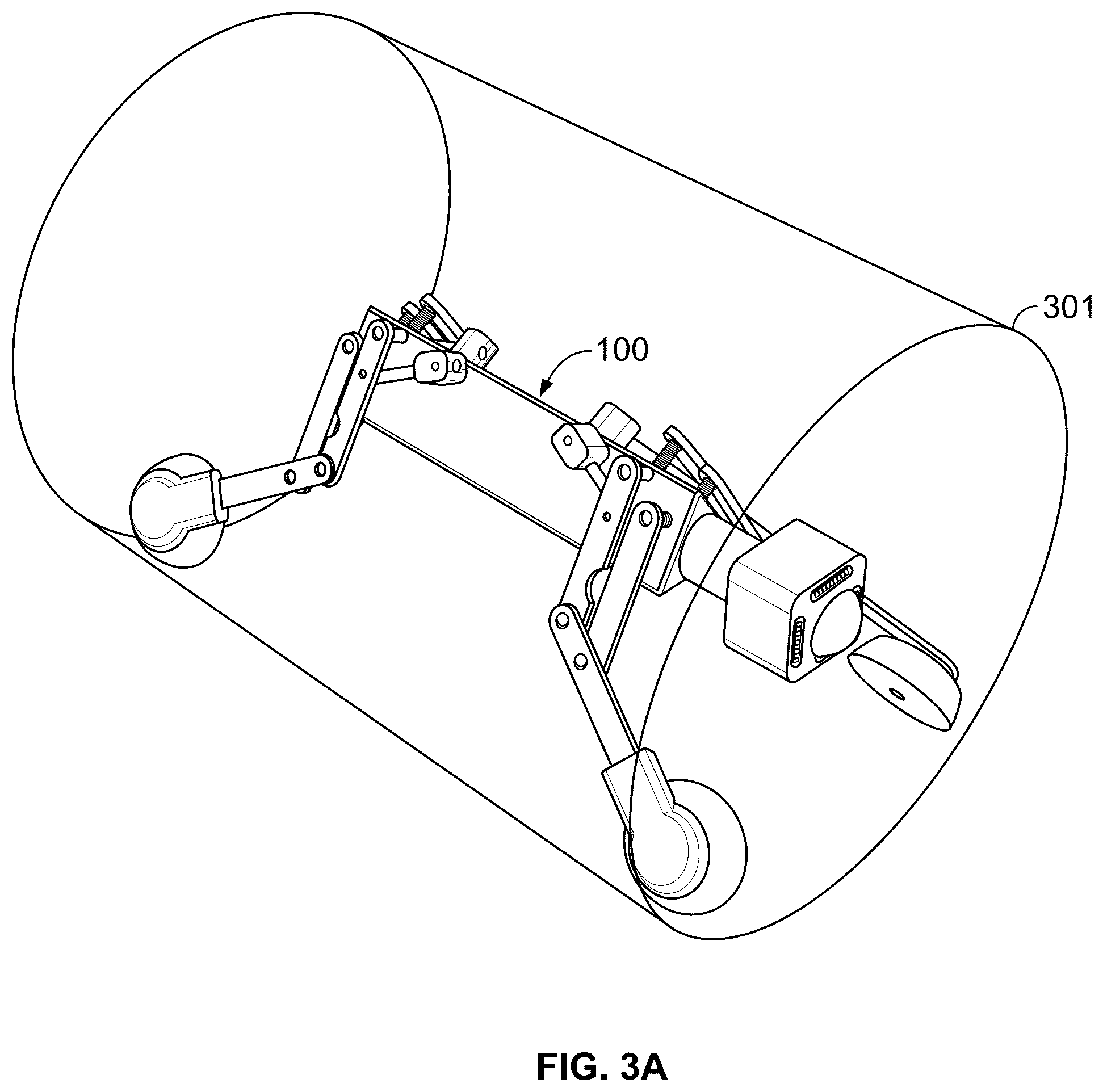 Patent US12313207 Figure 4 – Pipe inspection device with variable height control