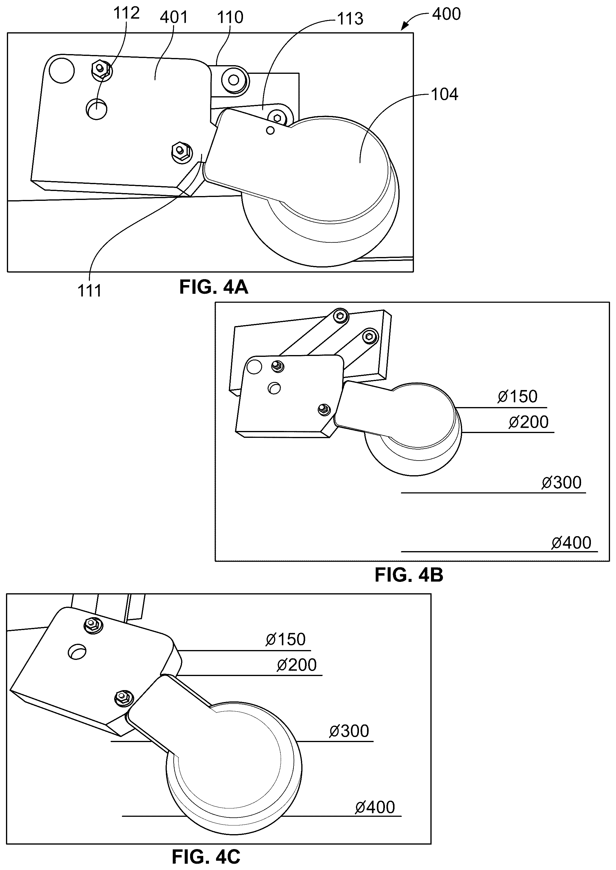 Patent US12313207 Figure 6 – Pipe inspection device with variable height control