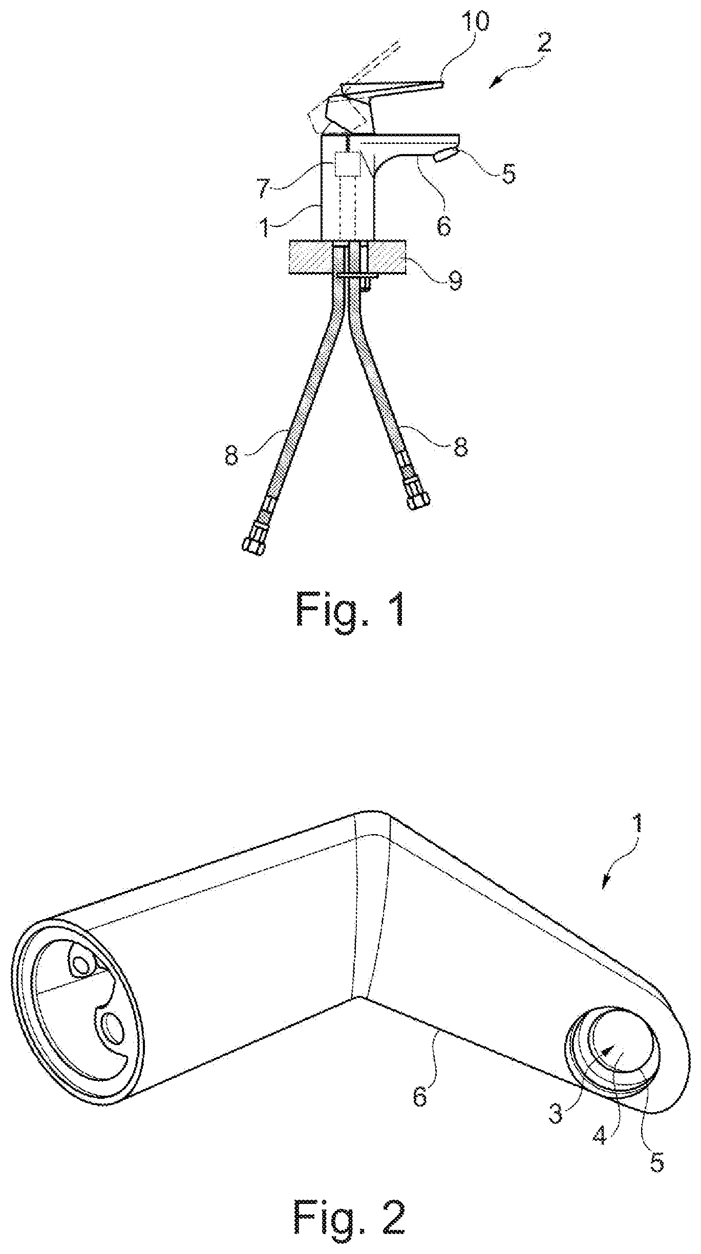 Patent US12313208 Figure 1 – Body of a sanitary fitting having an anti-corrosion layer and a method for manufacturing such a body