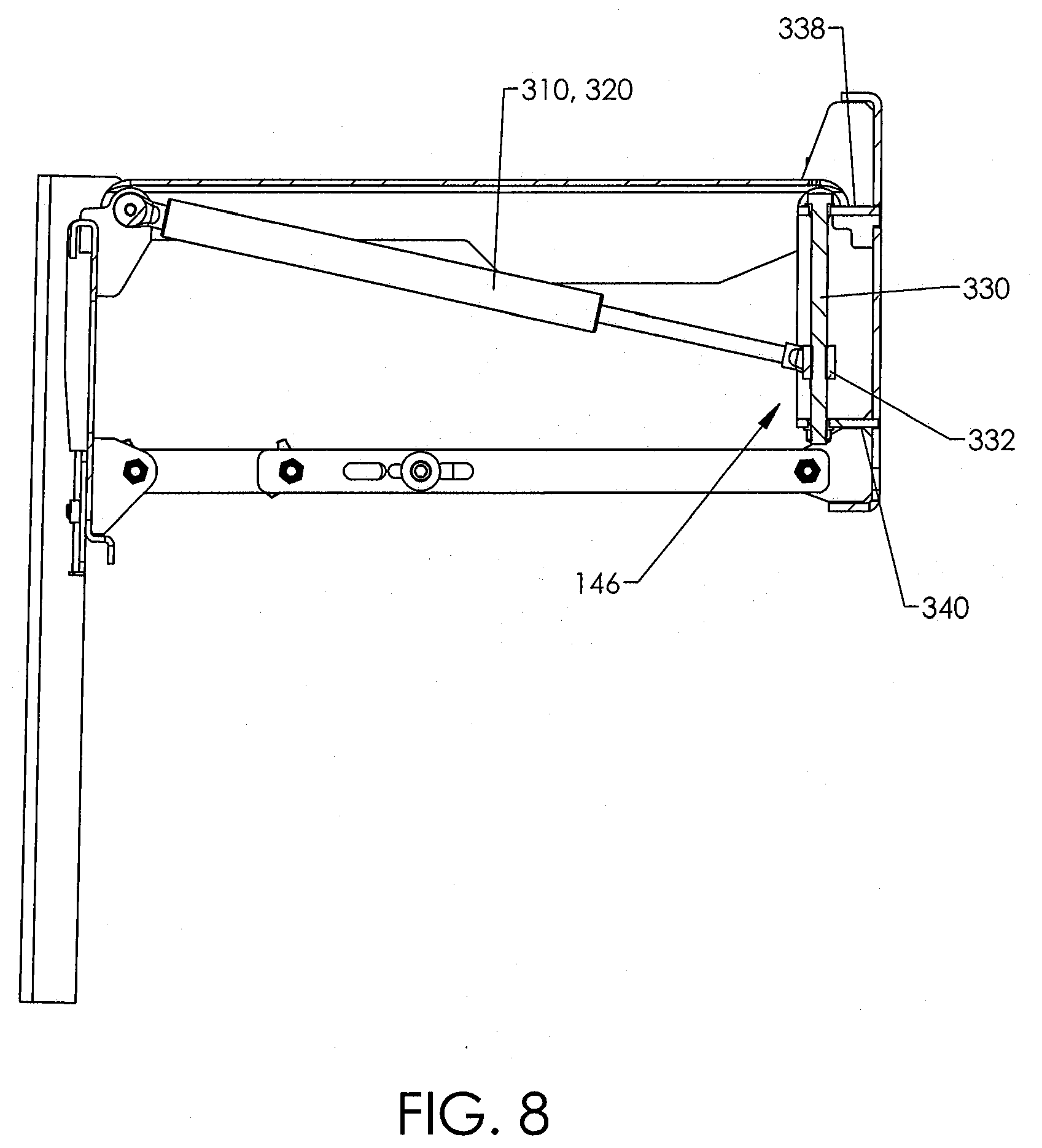 Patent US12313209 Figure 6 – Motorized mounting systems for televisions
