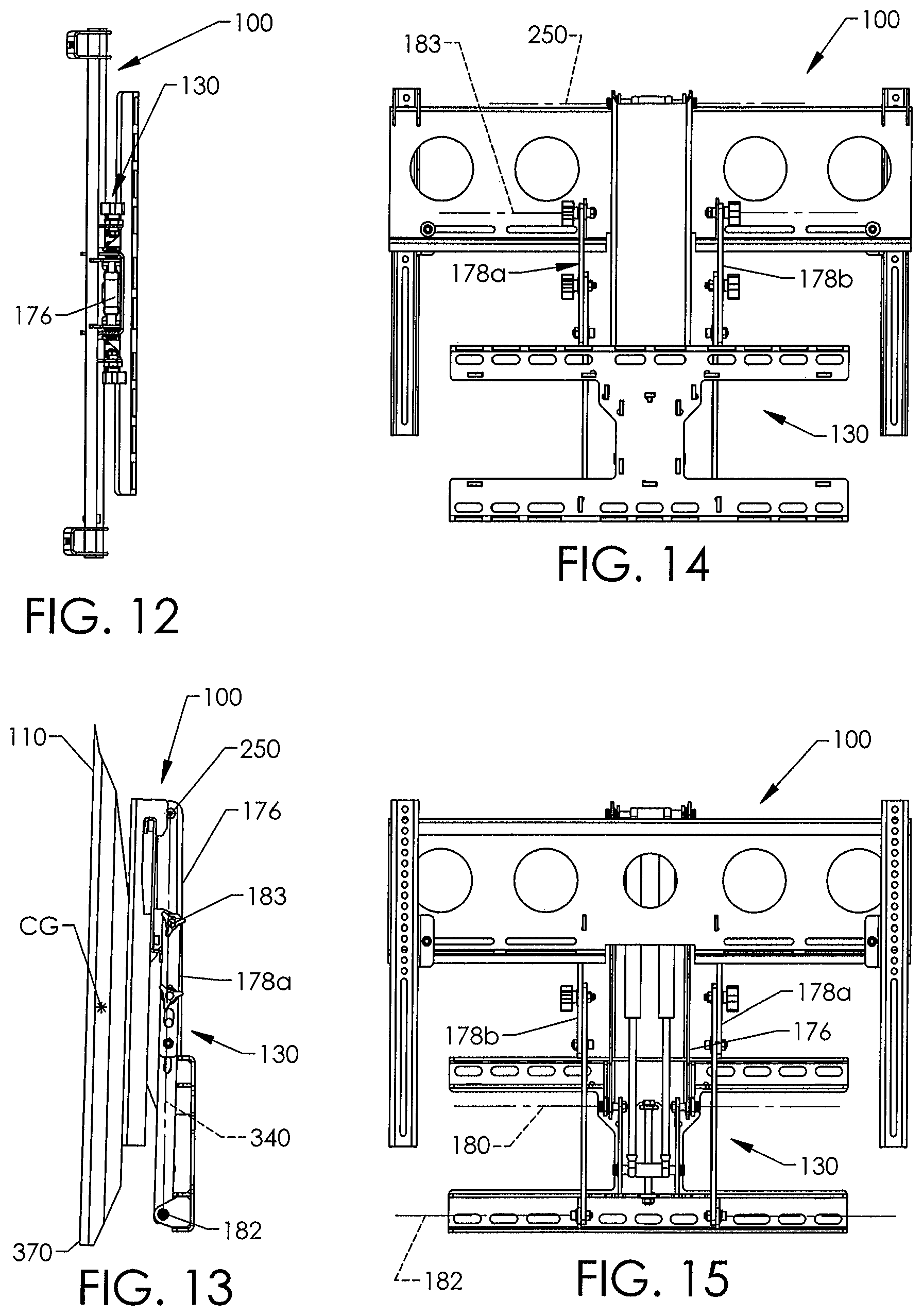 Patent US12313209 Figure 9 – Motorized mounting systems for televisions