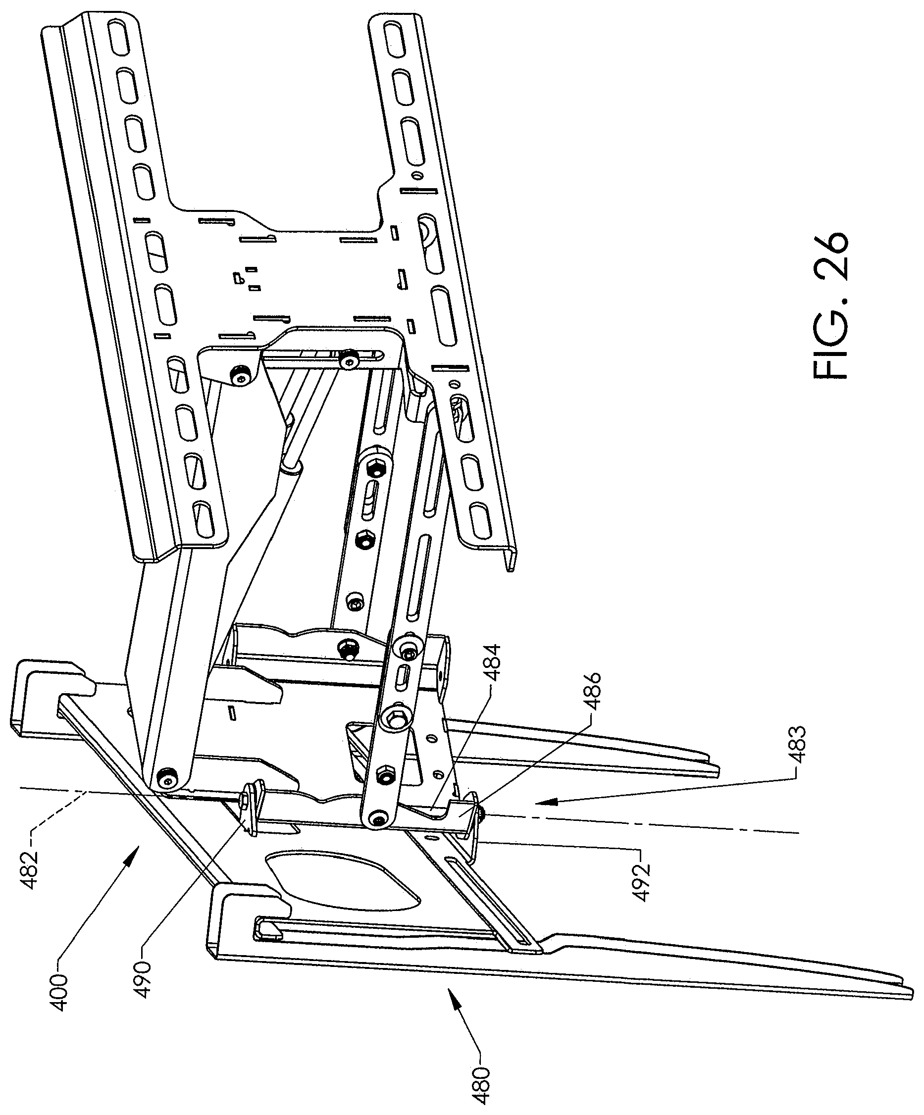 Patent US12313209 Figure 16 – Motorized mounting systems for televisions