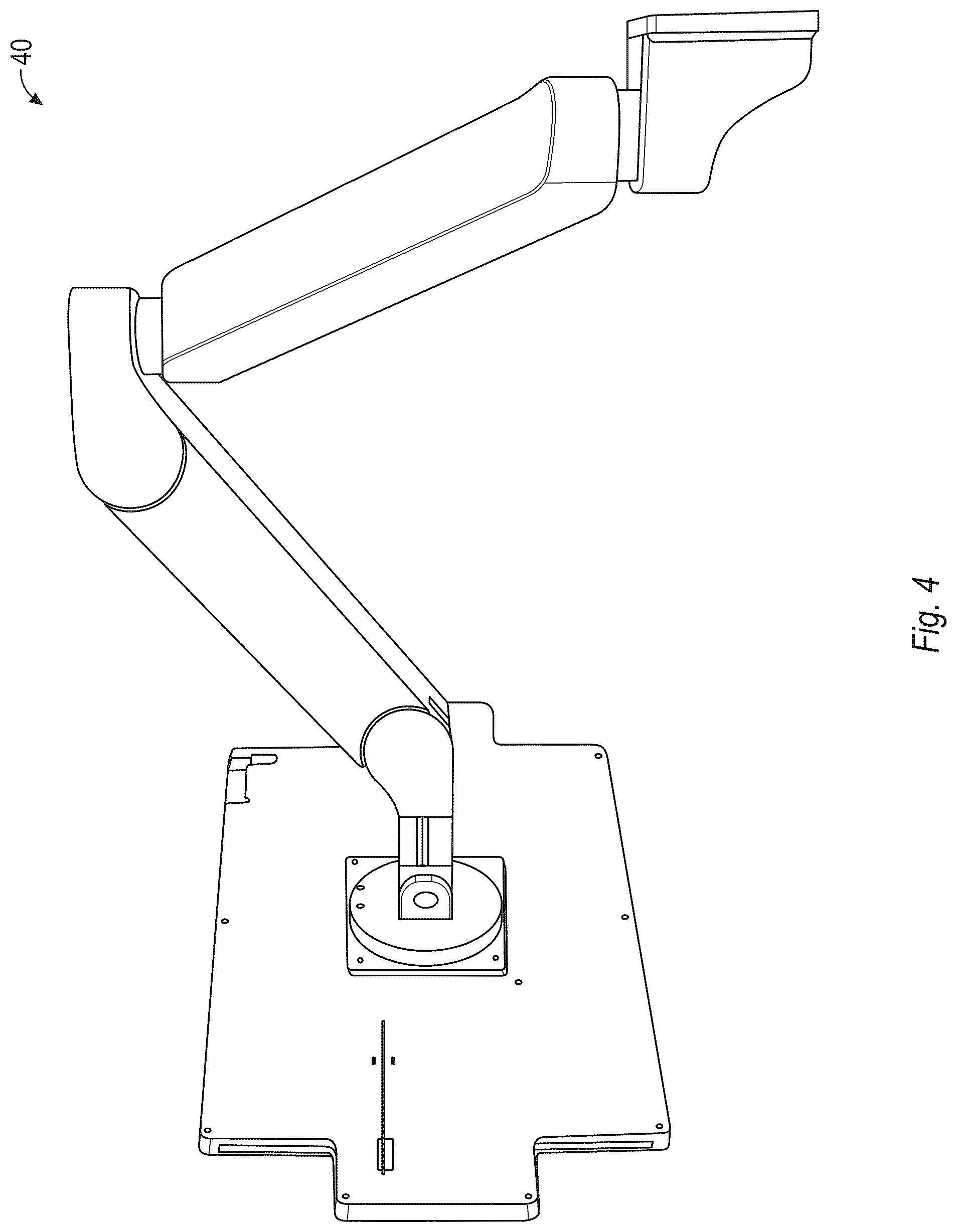 Patent US12313211 Figure 4 – Joint rotation stop structures for articulated support arms