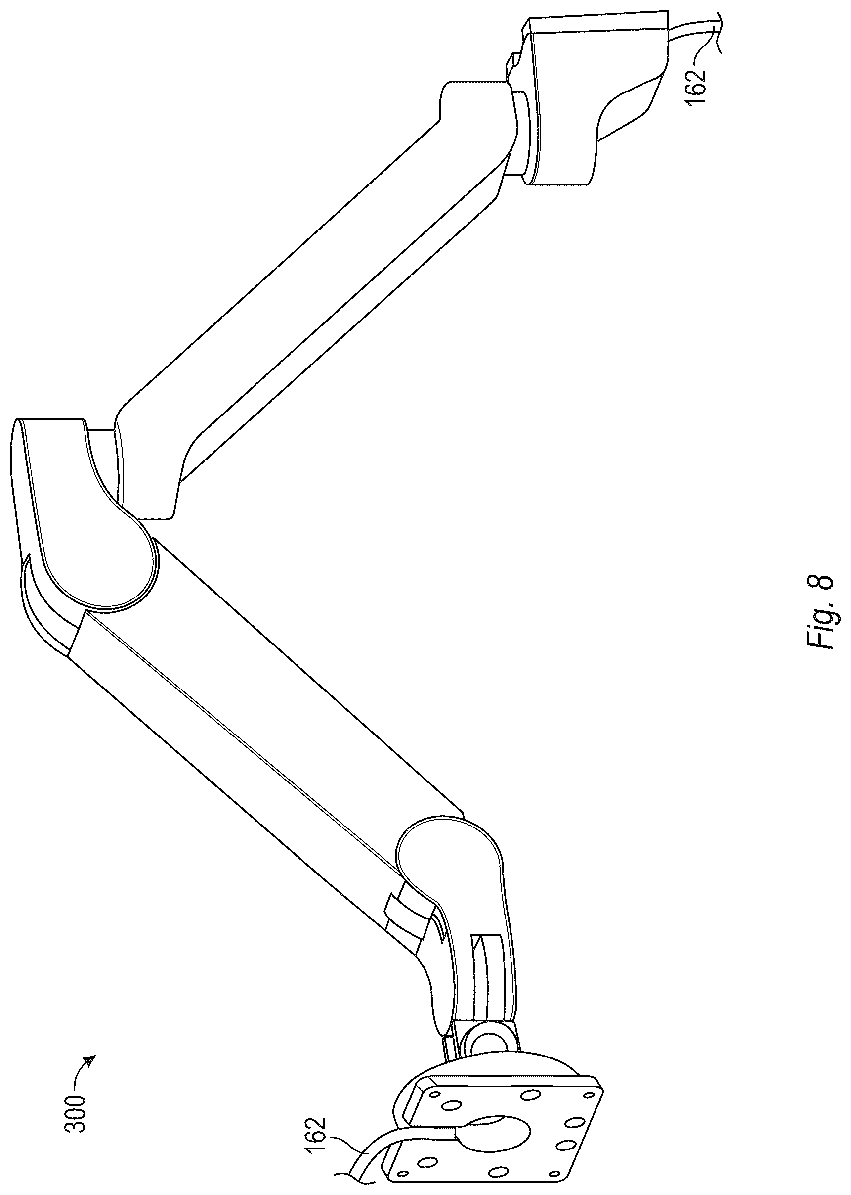 Patent US12313211 Figure 15 – Joint rotation stop structures for articulated support arms
