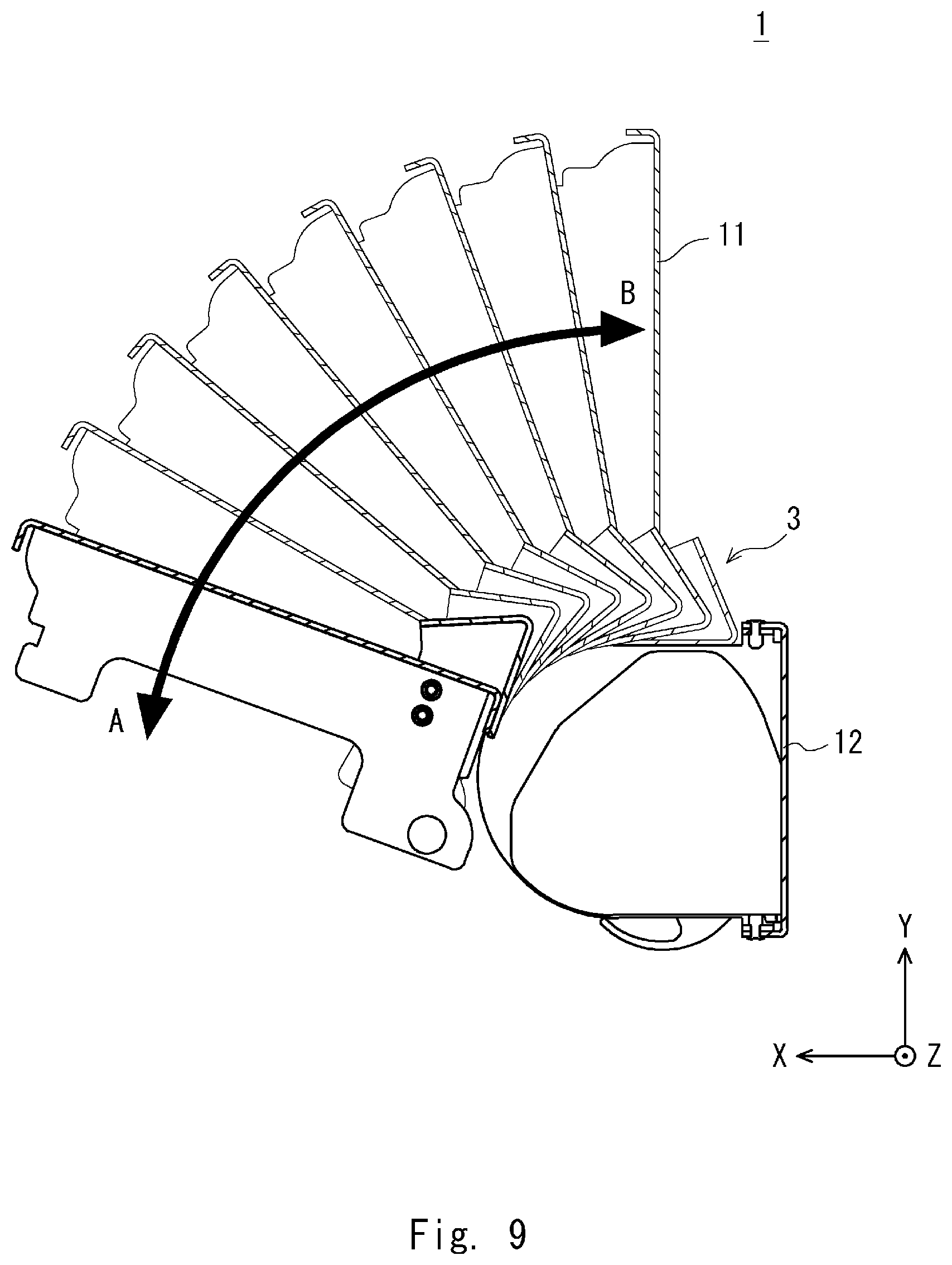 Patent US12313212 Figure 9 – Fixing device, fixing method, and communication device