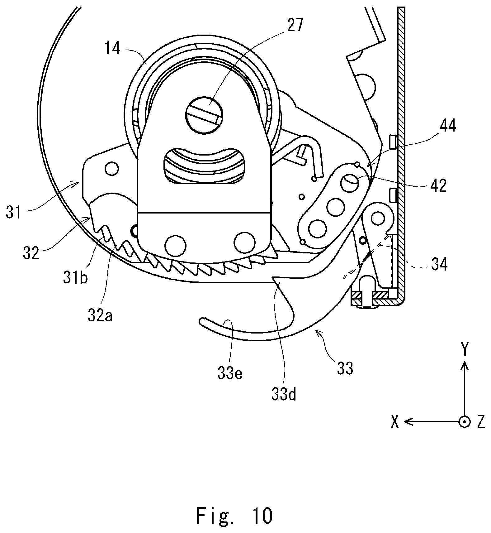 Patent US12313212 Figure 10 – Fixing device, fixing method, and communication device