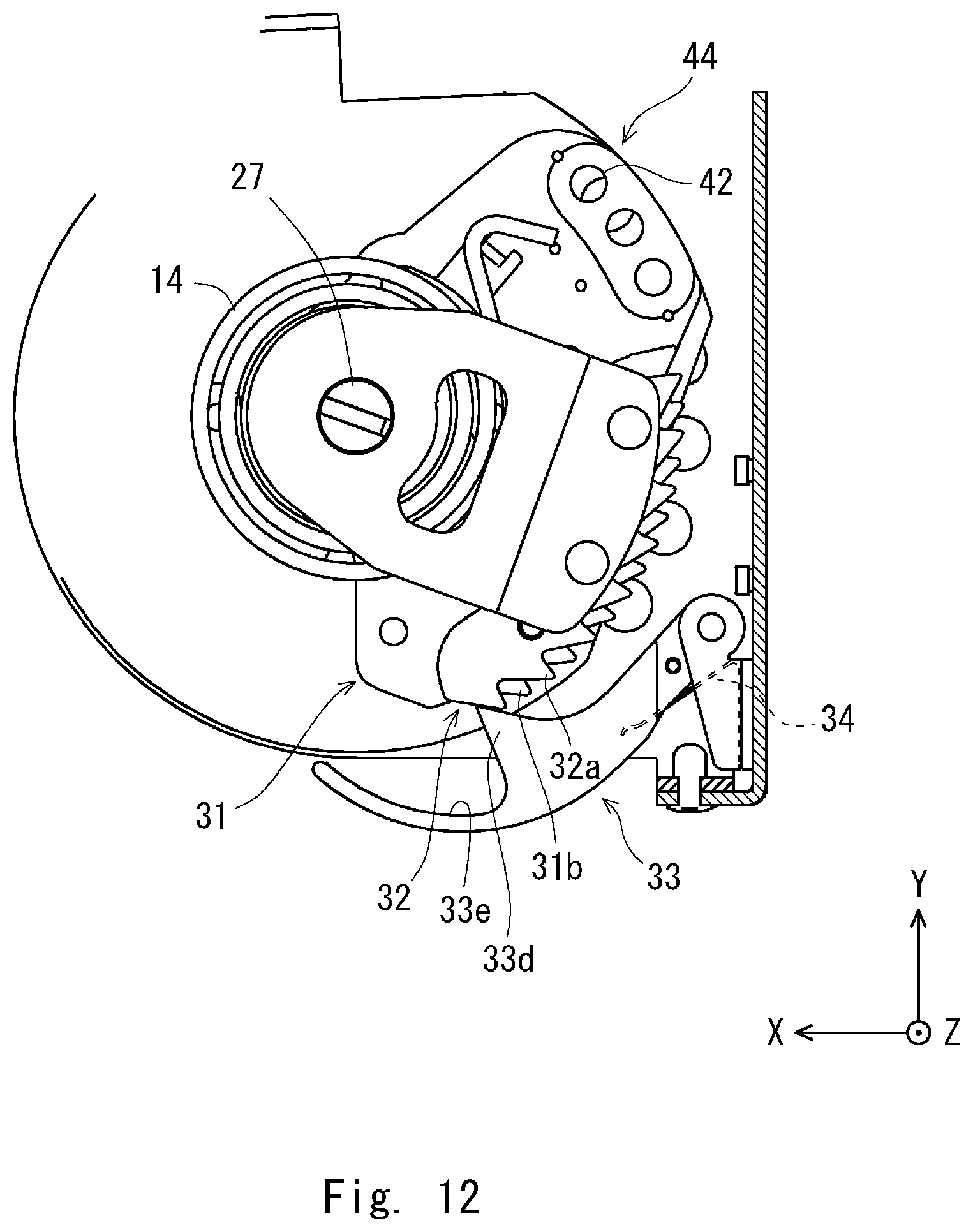 Patent US12313212 Figure 12 – Fixing device, fixing method, and communication device