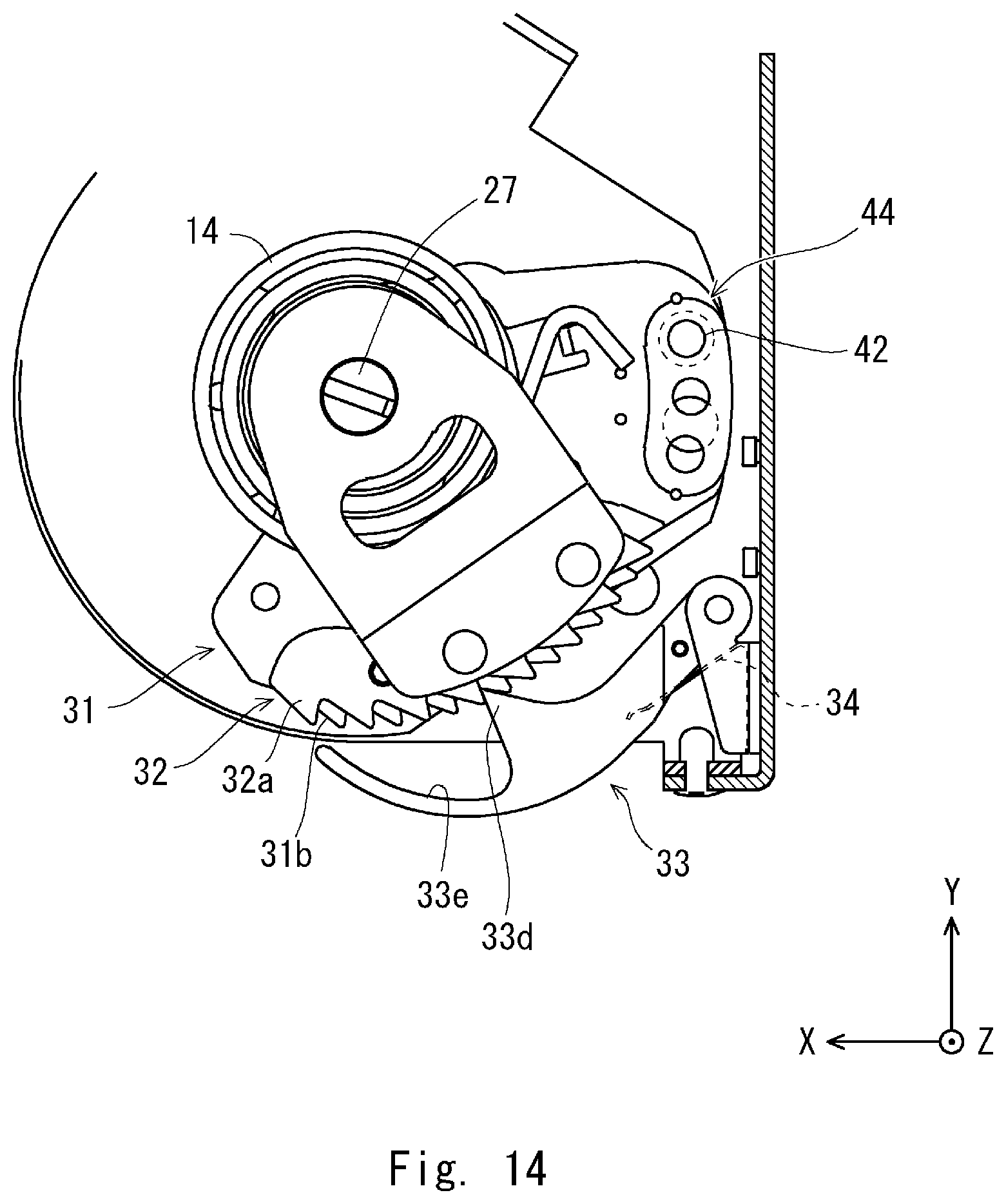 Patent US12313212 Figure 14 – Fixing device, fixing method, and communication device