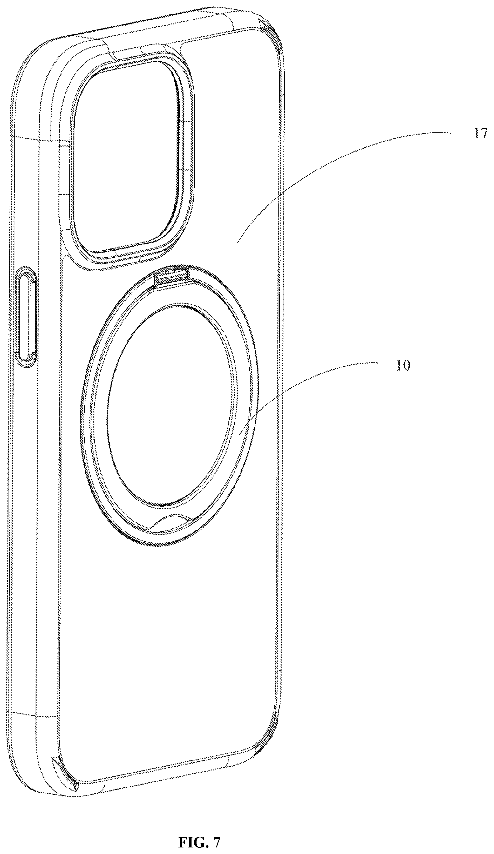Patent US12313216 Figure 7 – Electronic device stand and protective case with electronic device stand