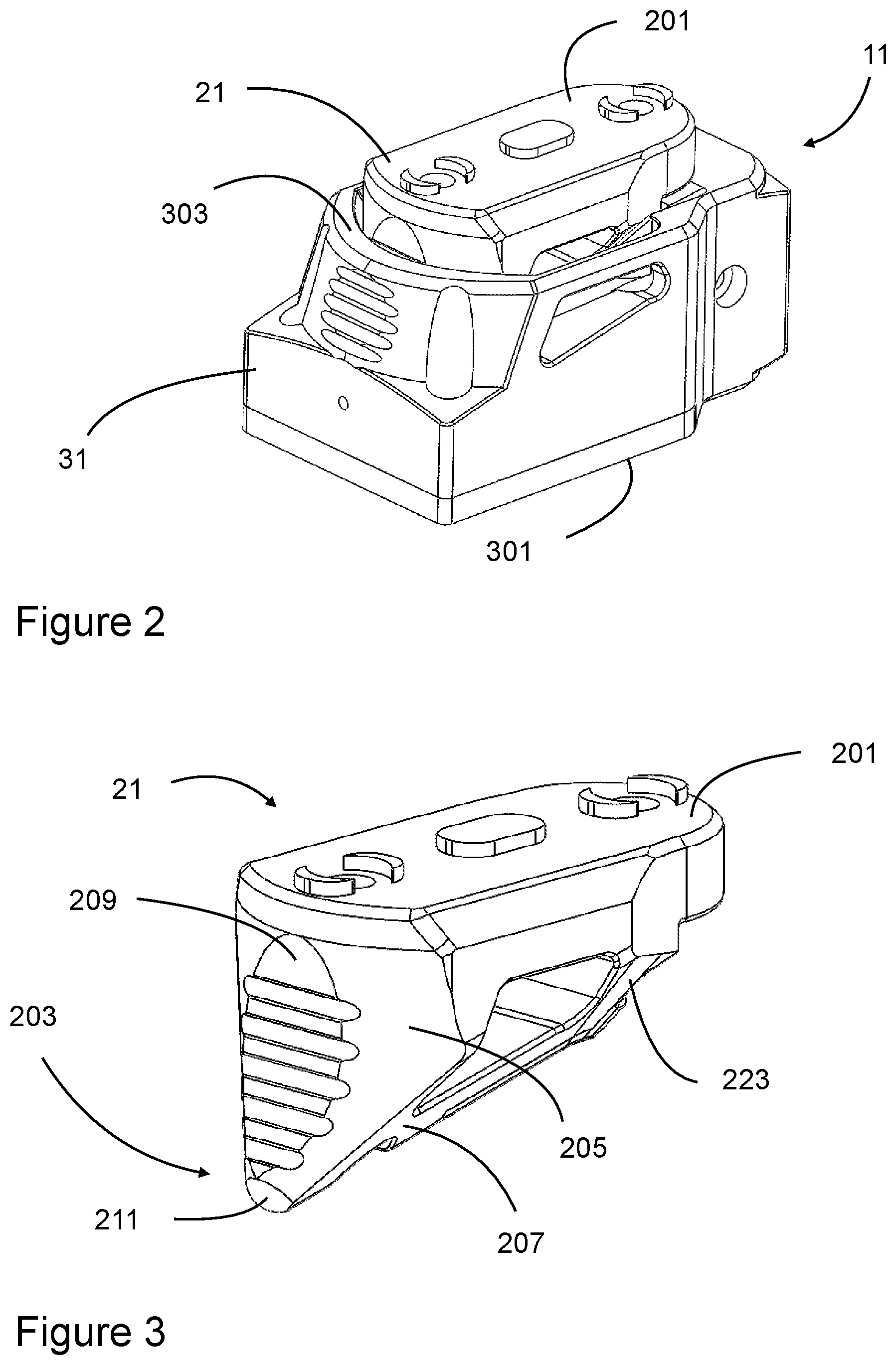 Patent US12313217 Figure 2 – Quick attach and detach mount for firearms and other objects