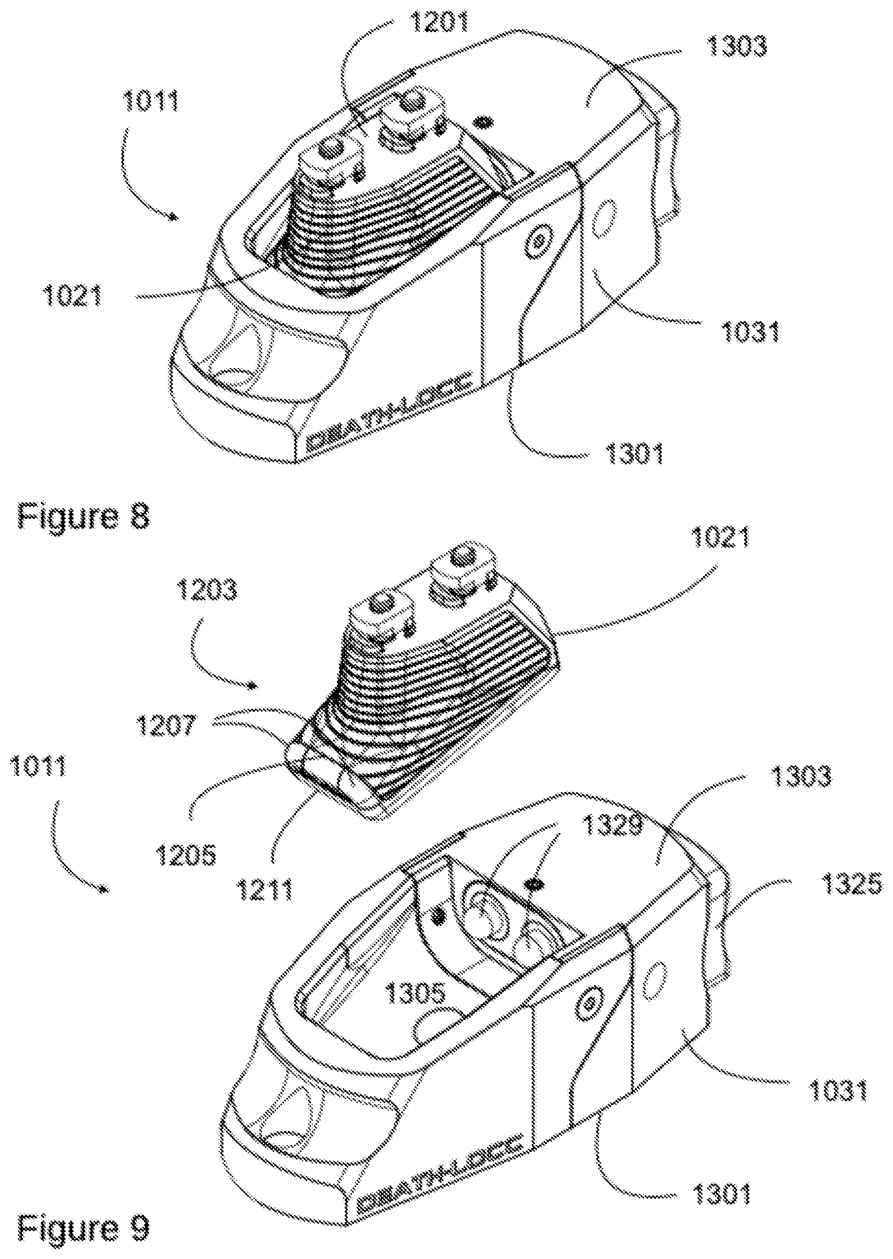 Patent US12313217 Figure 7 – Quick attach and detach mount for firearms and other objects
