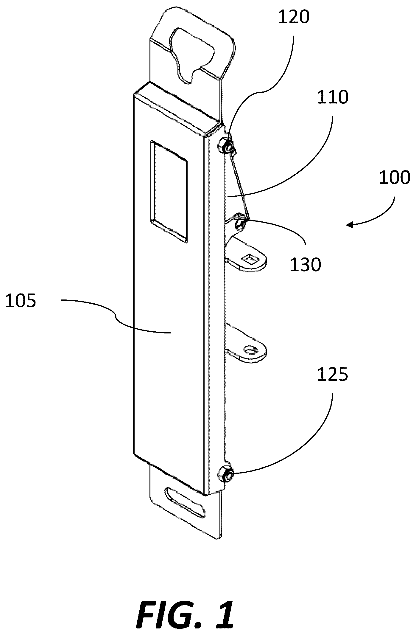 Patent US12313218 Figure 1 – Television support tilt mechanism