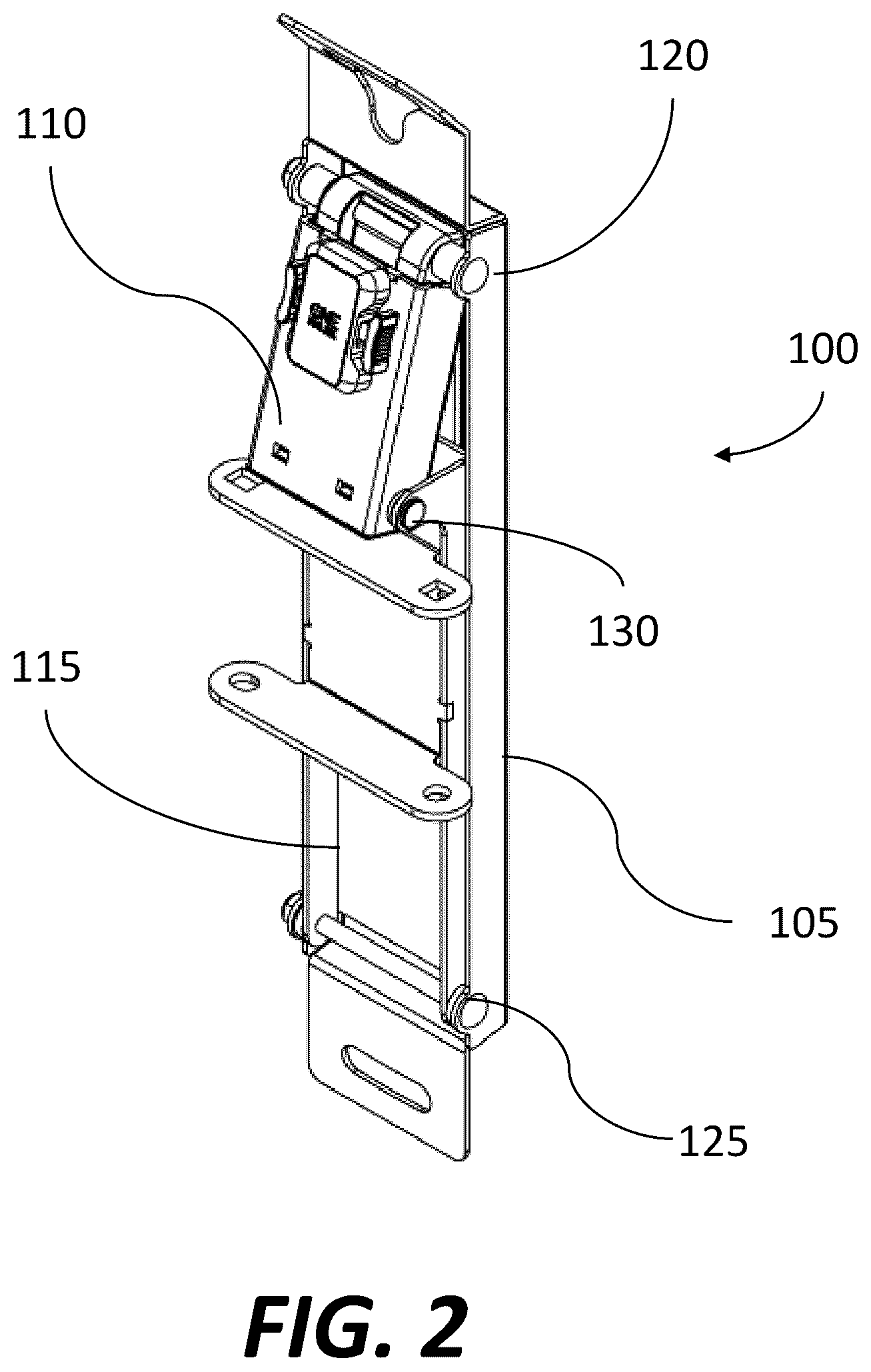 Patent US12313218 Figure 2 – Television support tilt mechanism