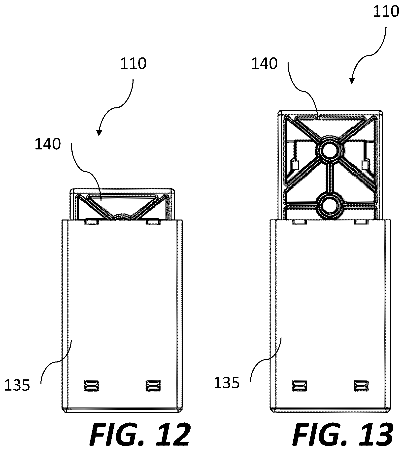 Patent US12313218 Figure 10 – Television support tilt mechanism