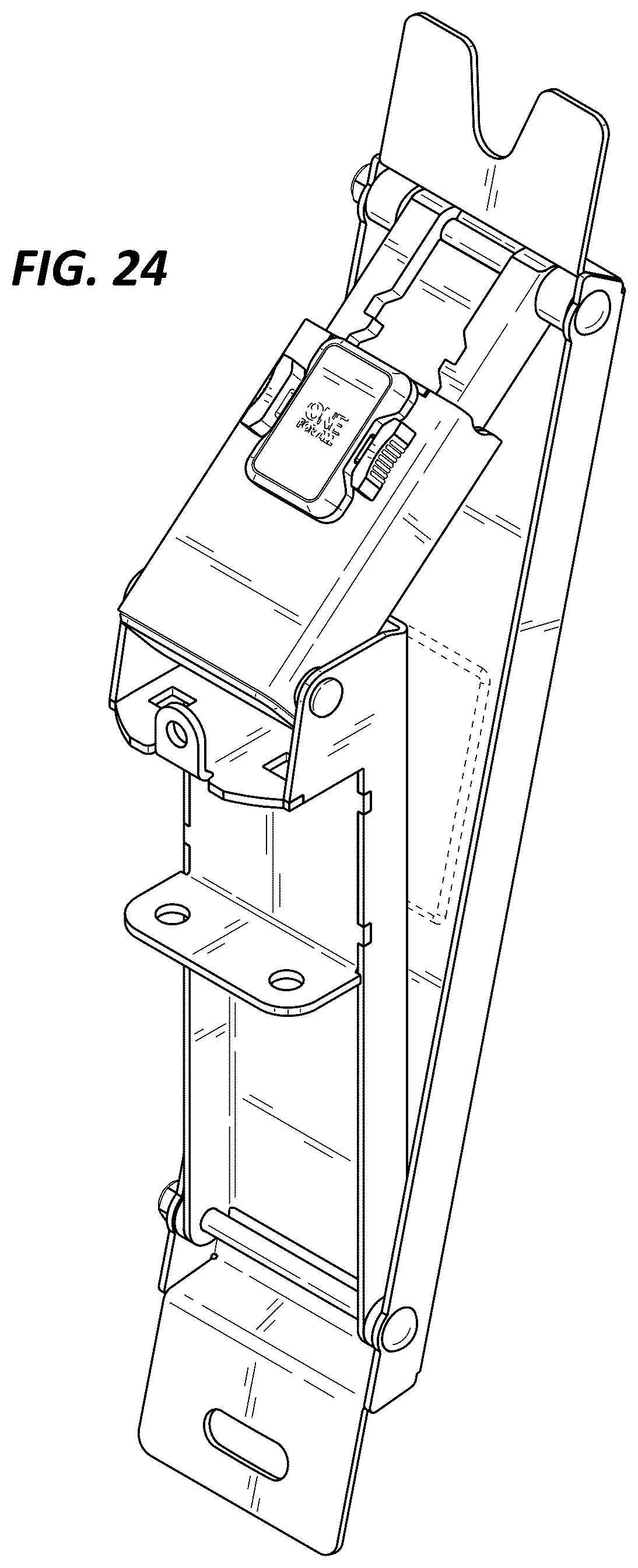 Patent US12313218 Figure 16 – Television support tilt mechanism