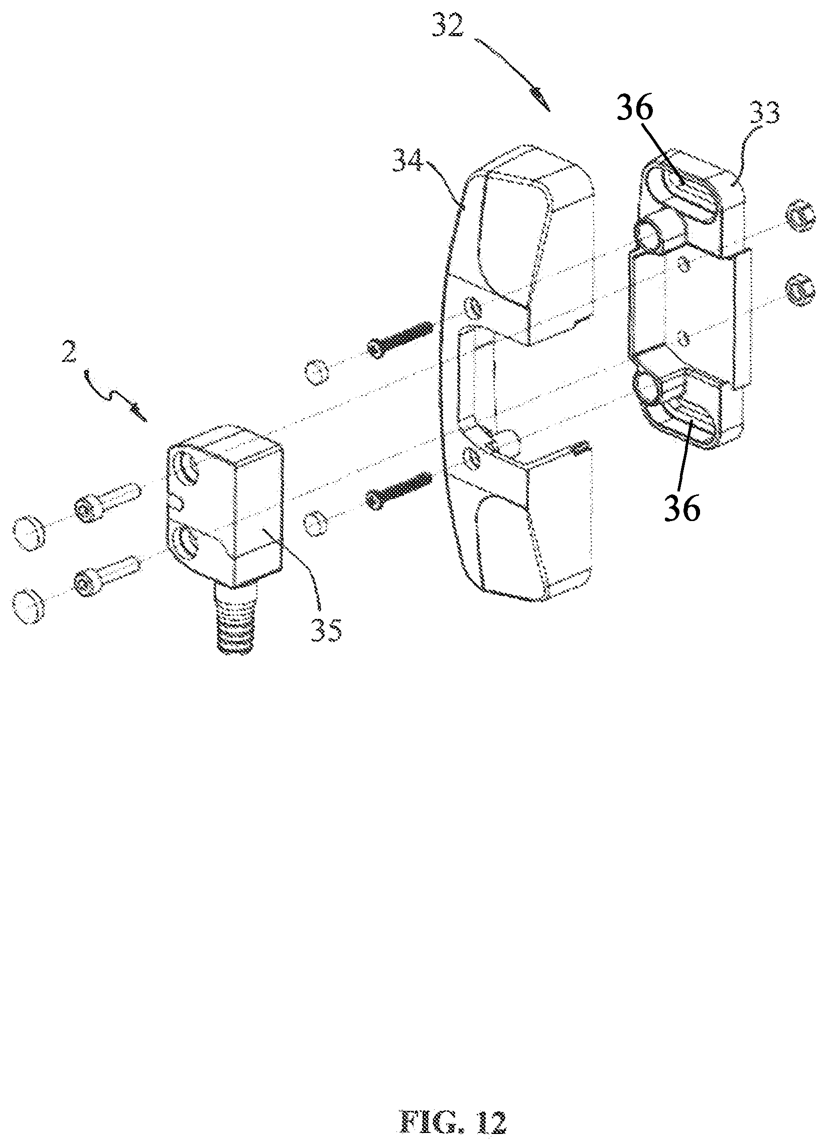 Patent US12313221 Figure 7 – Handle actuator device for access to industrial machines or plants and related assembly