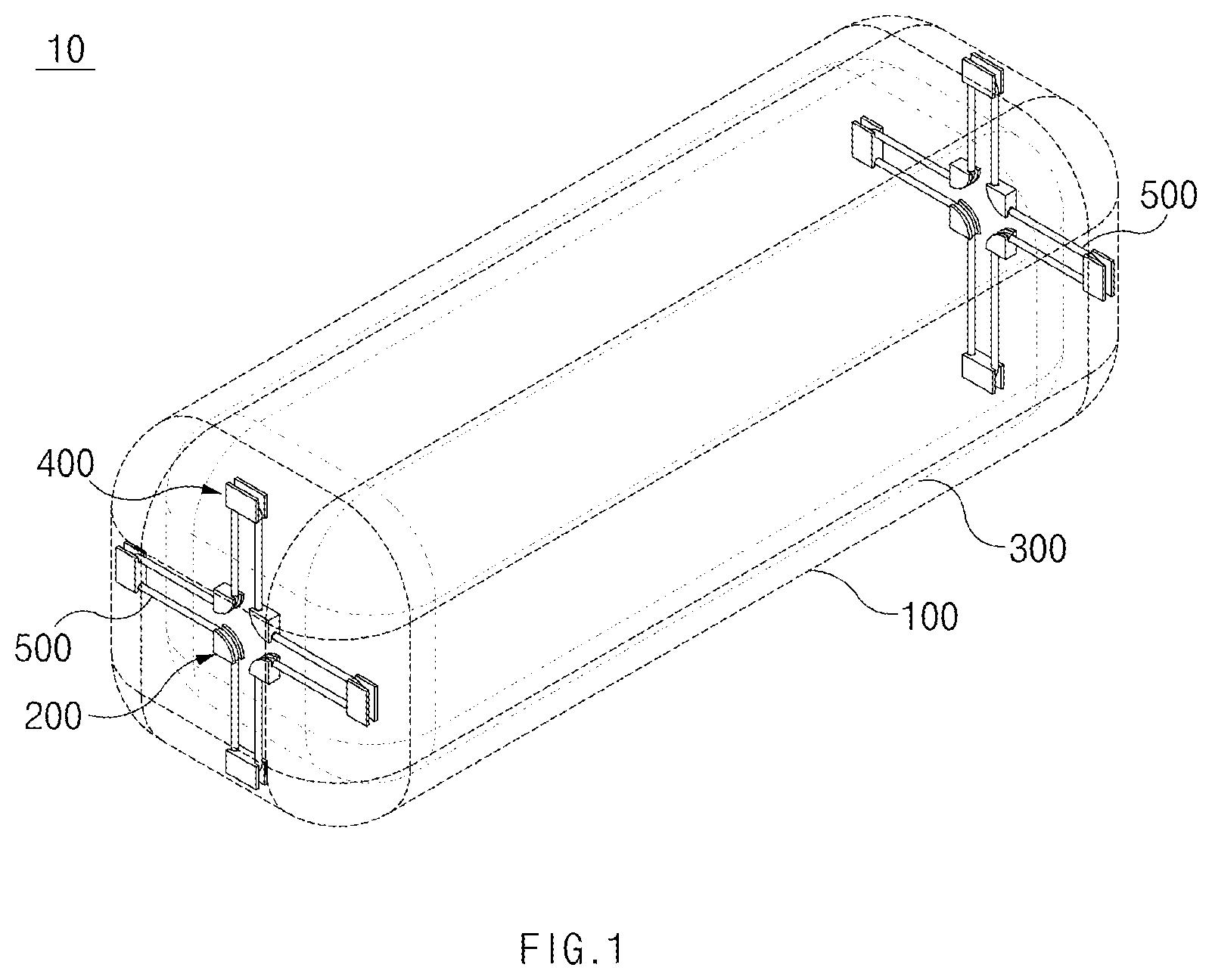 Patent US12313223 — Cryogenic liquid storage apparatus — Figure 1