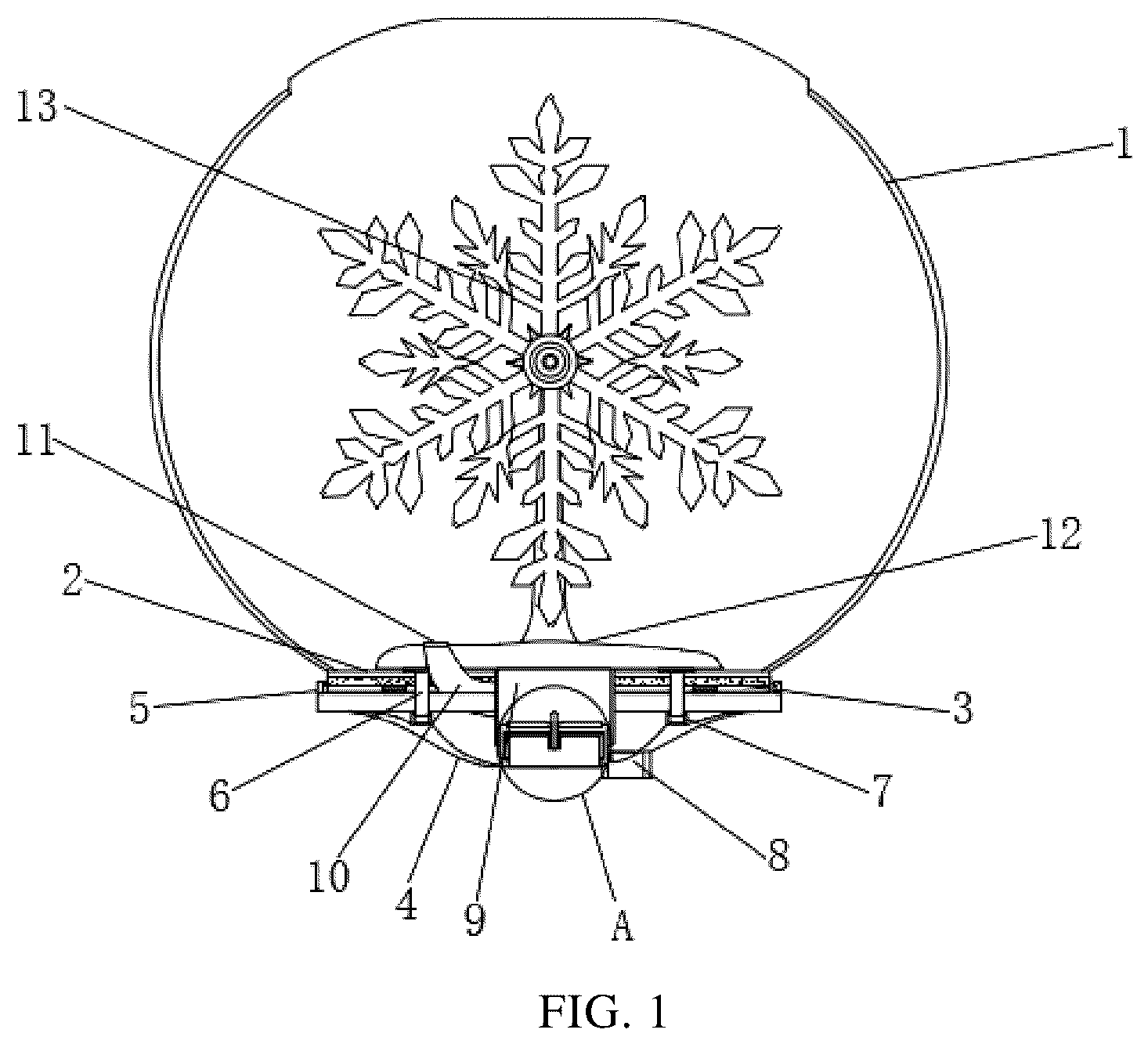 Patent US12313229 Figure 1 – Water-stirring lantern