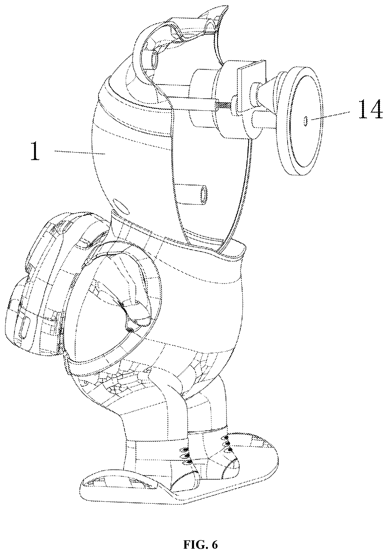 Patent US12313230 Figure 6 – Skate-bear-shaped projection lamp