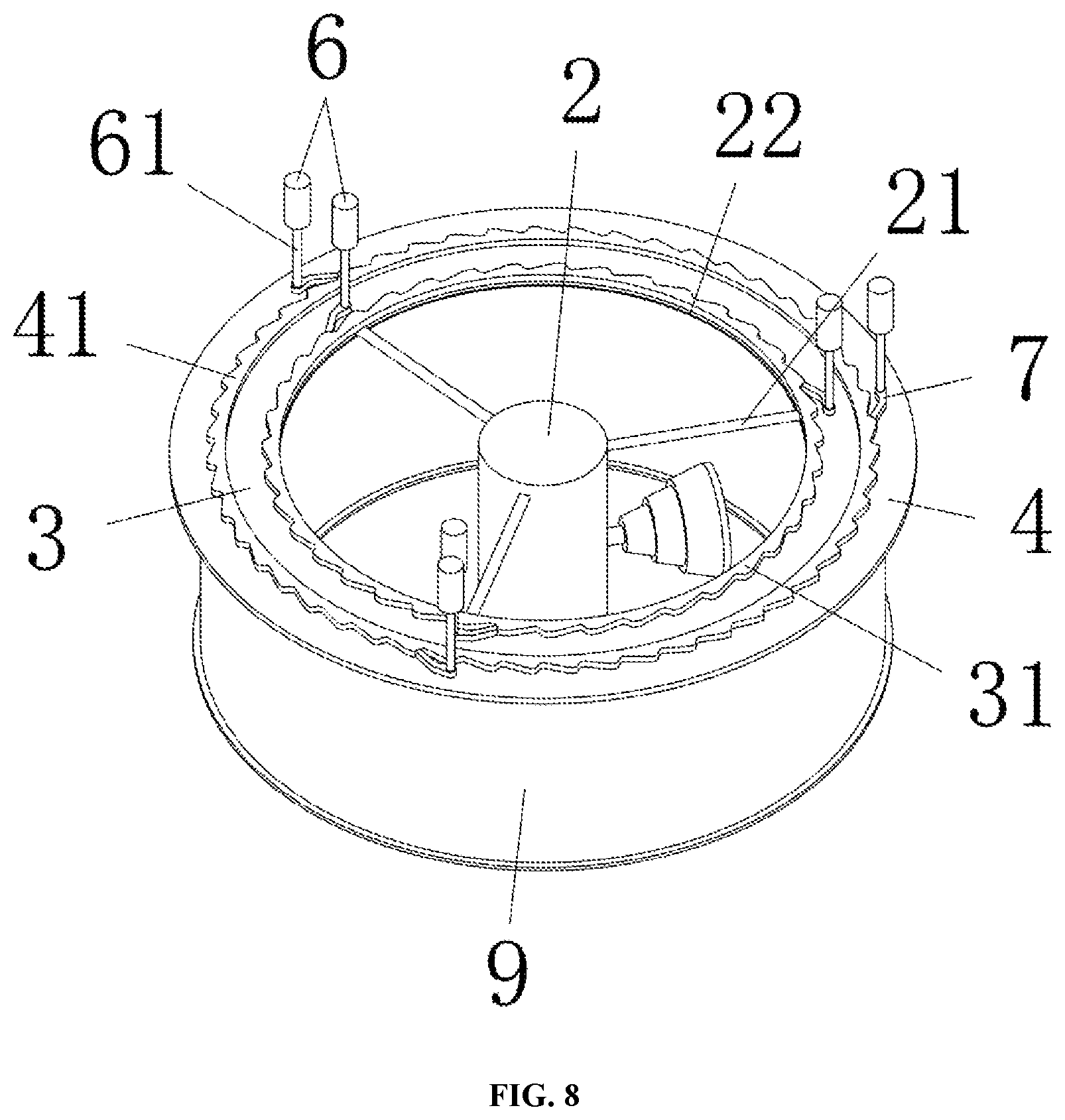 Patent US12313230 Figure 8 – Skate-bear-shaped projection lamp