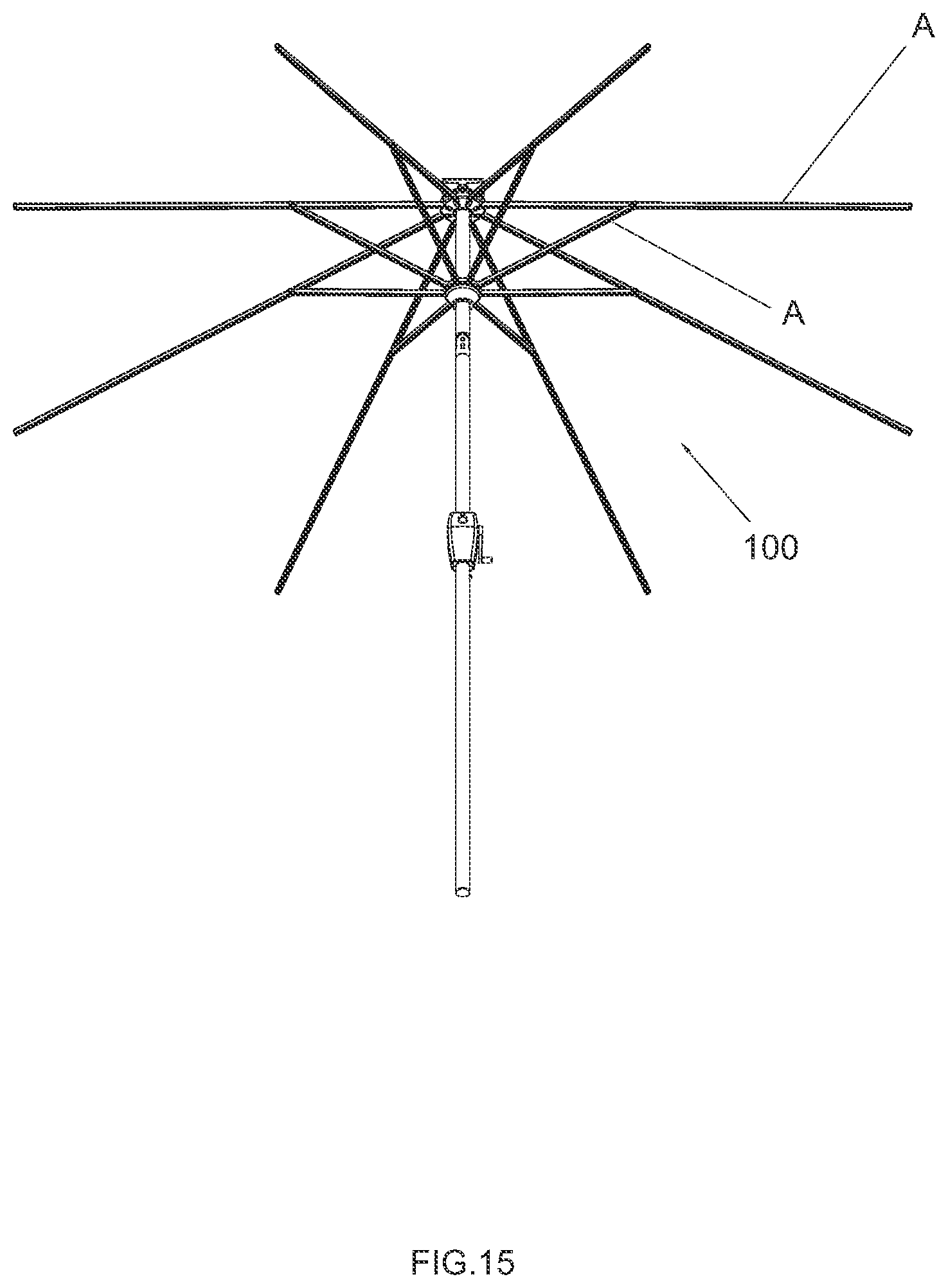 Patent US12313233 Figure 7 – Rod assembly for an umbrella