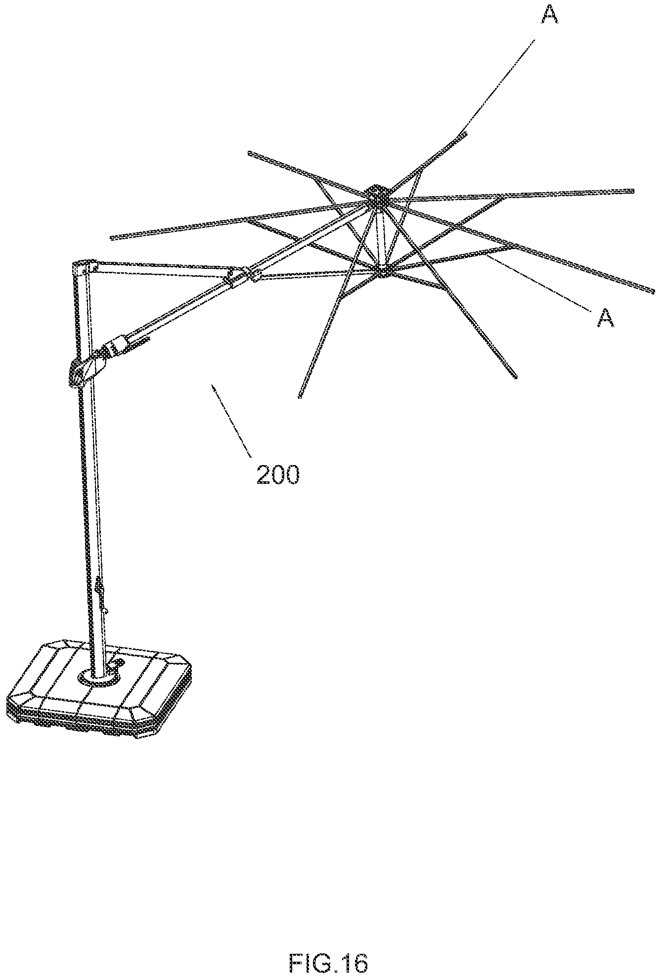 Patent US12313233 Figure 8 – Rod assembly for an umbrella