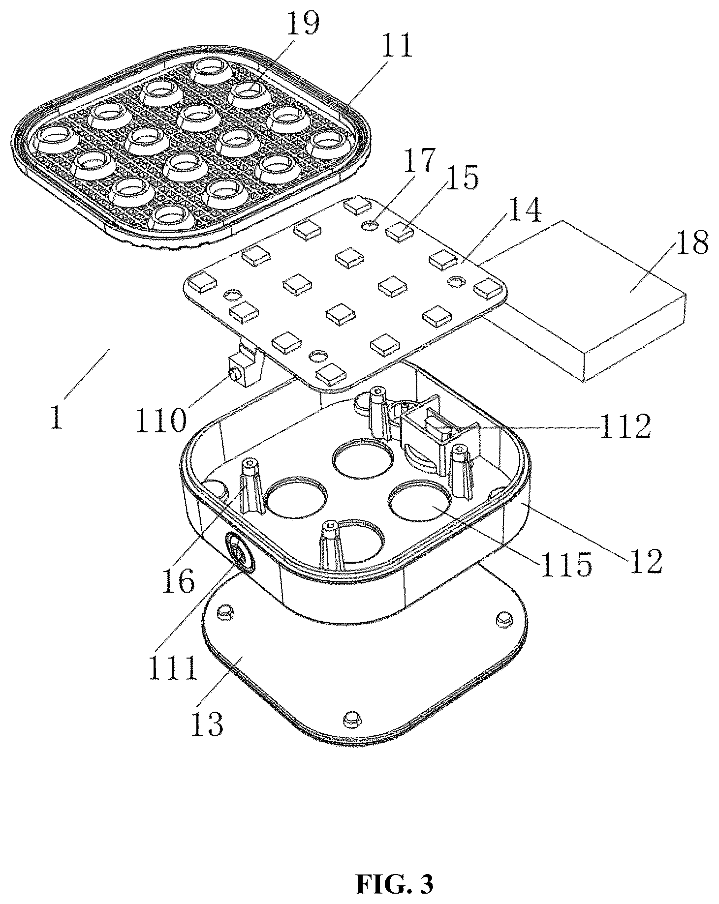Patent US12313240 Figure 2 – Swimming pool lamp