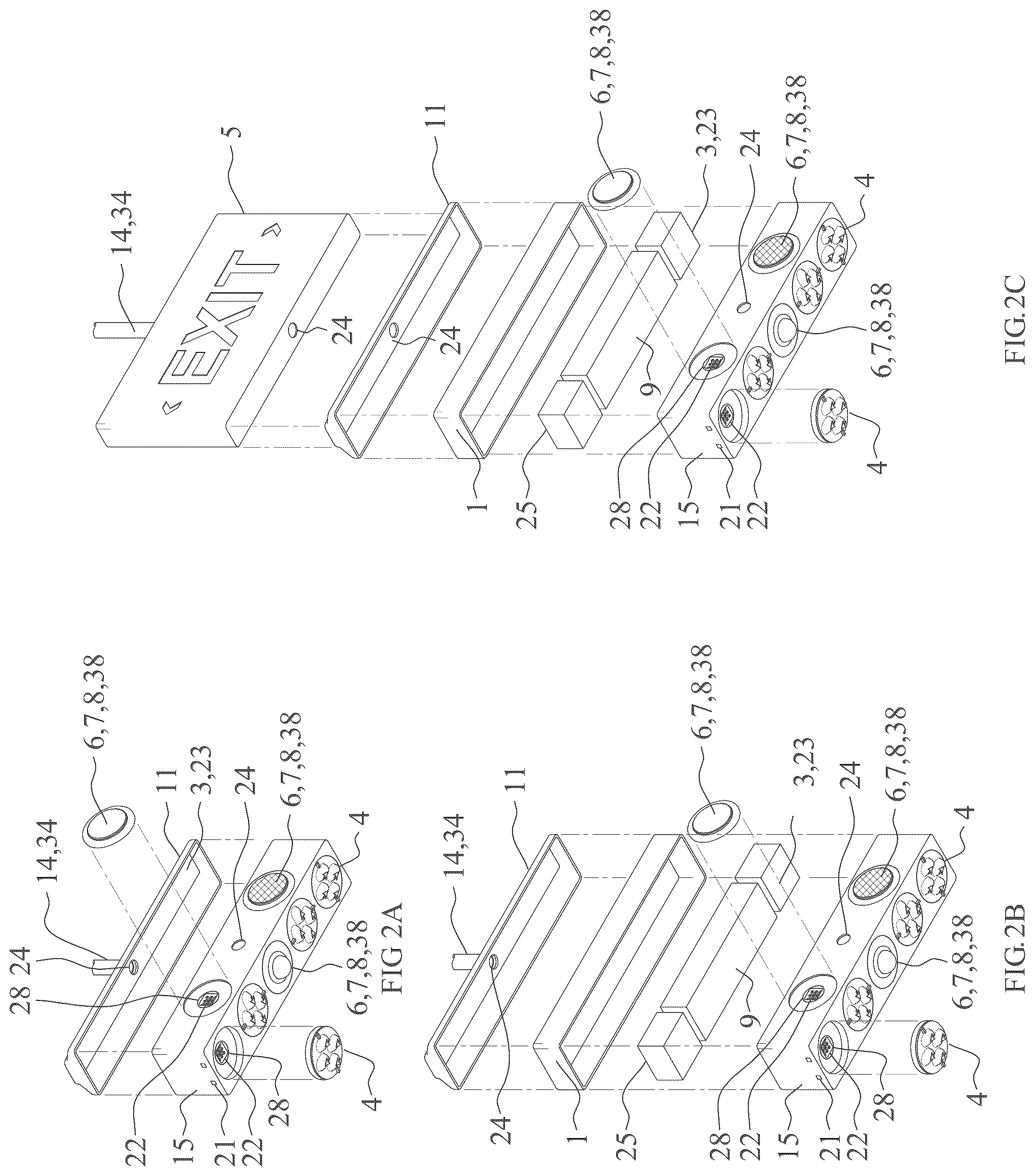 Patent US12313241 Figure 3 – Building egress lighting apparatus method and system with direction designator projection features